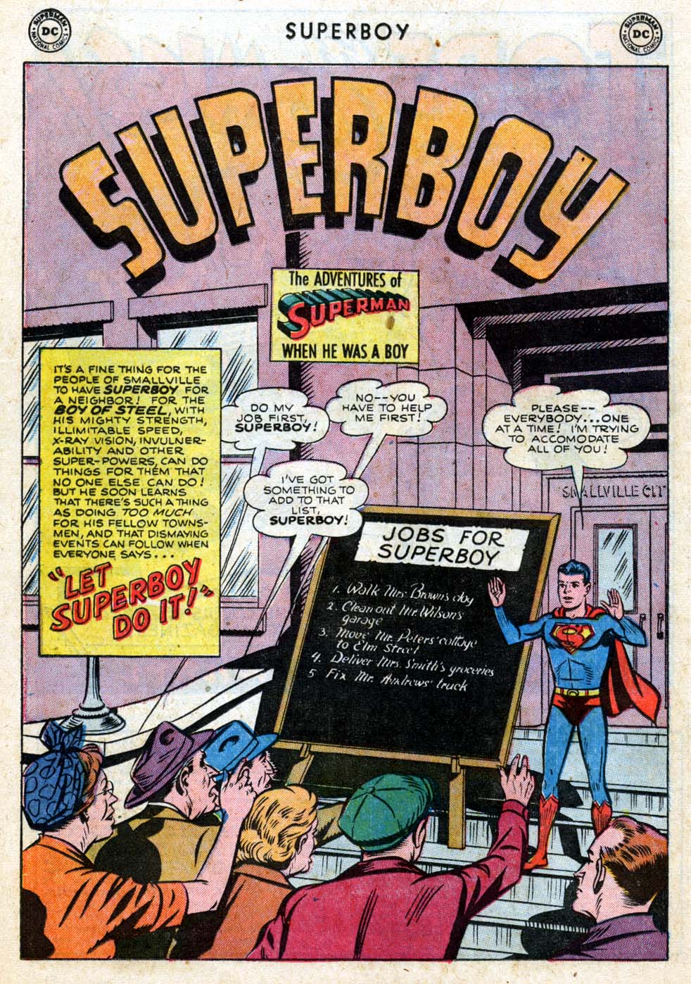 Read online Superboy (1949) comic -  Issue #24 - 25