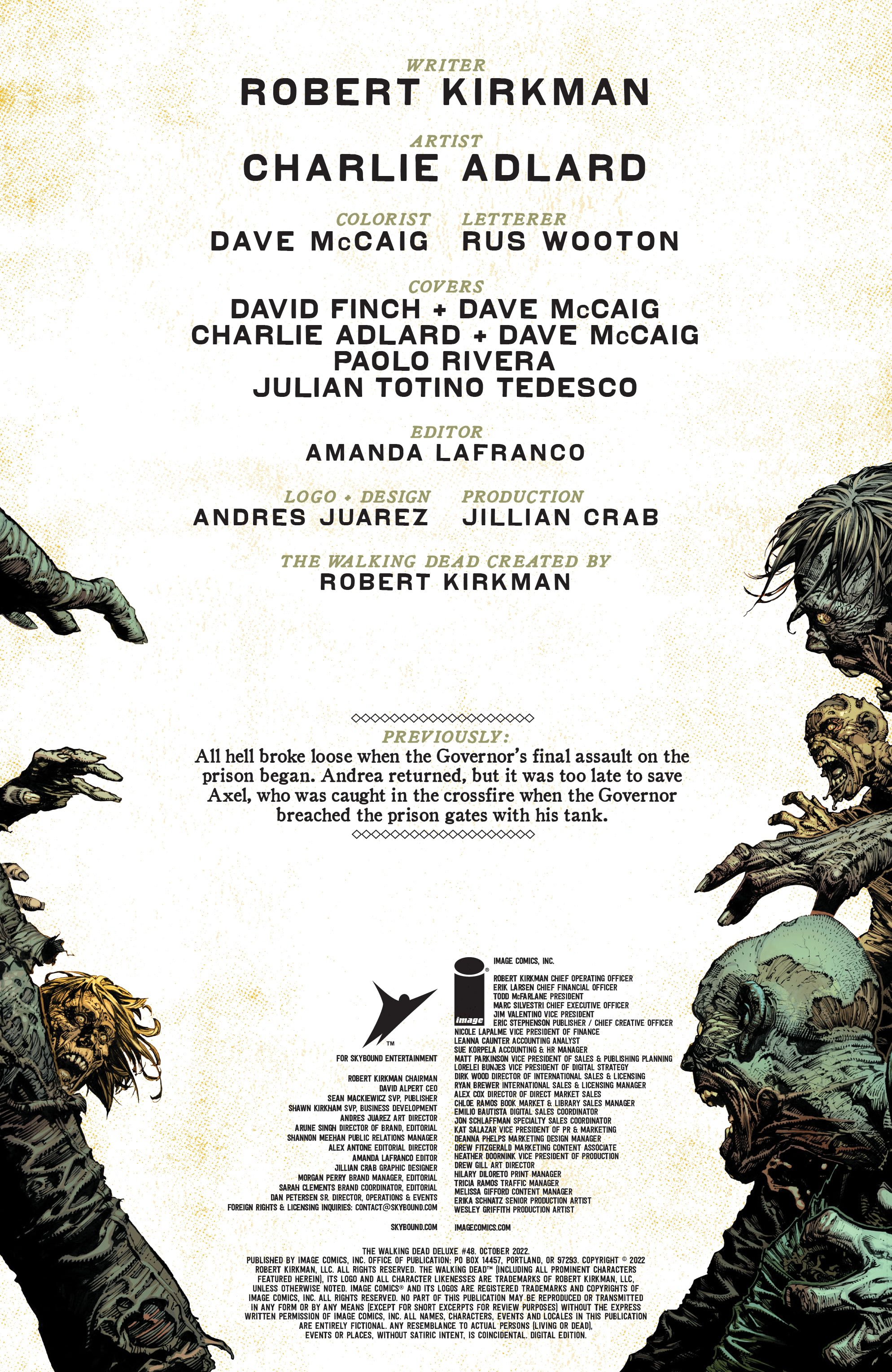Read online The Walking Dead Deluxe comic -  Issue #48 - 2