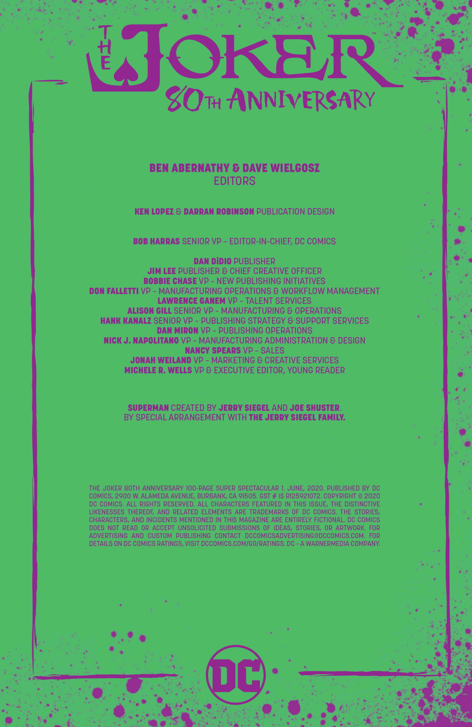 Read online The Joker 80th Anniversary 100-Page Super Spectacular comic -  Issue # TPB - 99