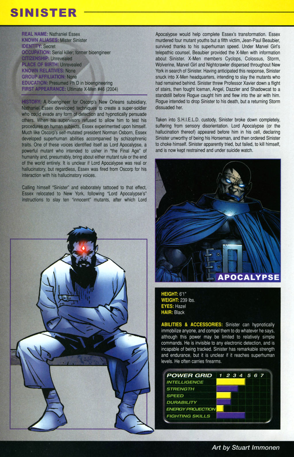 Read online Official Handbook of the Ultimate Marvel Universe: The Ultimates & X-Men 2005 comic -  Issue # Full - 42