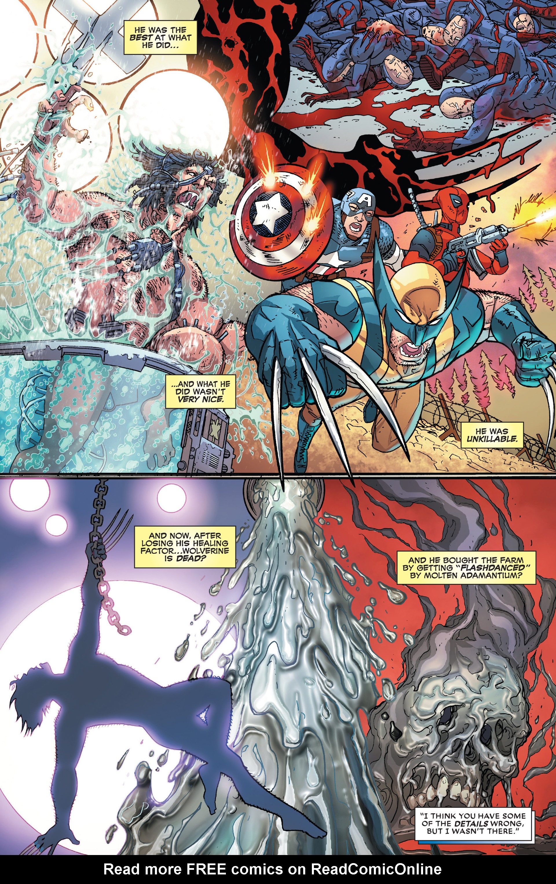 Read online Death of Wolverine: Deadpool & Captain America comic -  Issue # Full - 3