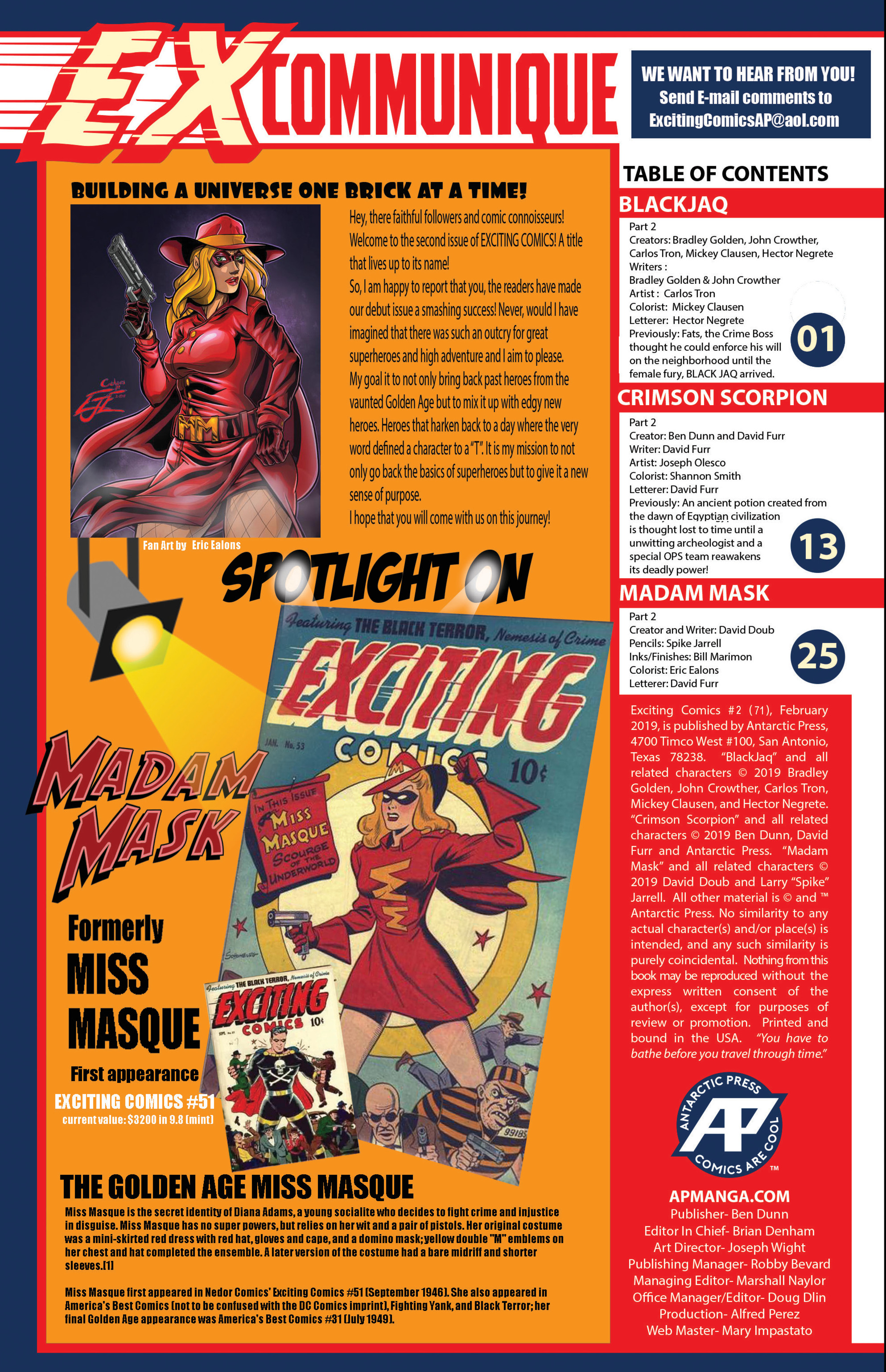 Read online Exciting Comics (2019) comic -  Issue #2 - 2