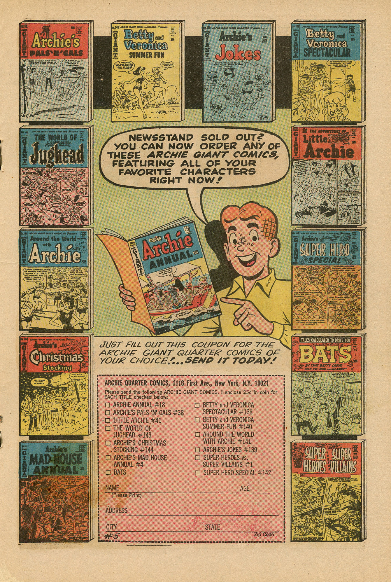 Read online Archie's Joke Book Magazine comic -  Issue #109 - 19