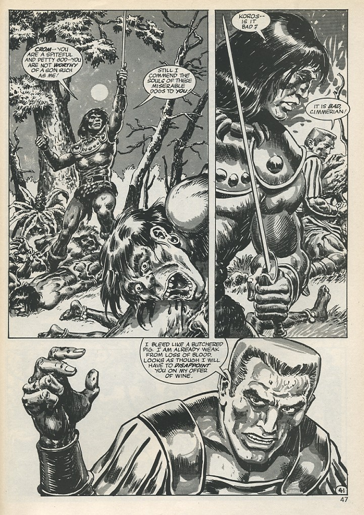 Read online The Savage Sword Of Conan comic -  Issue #135 - 45