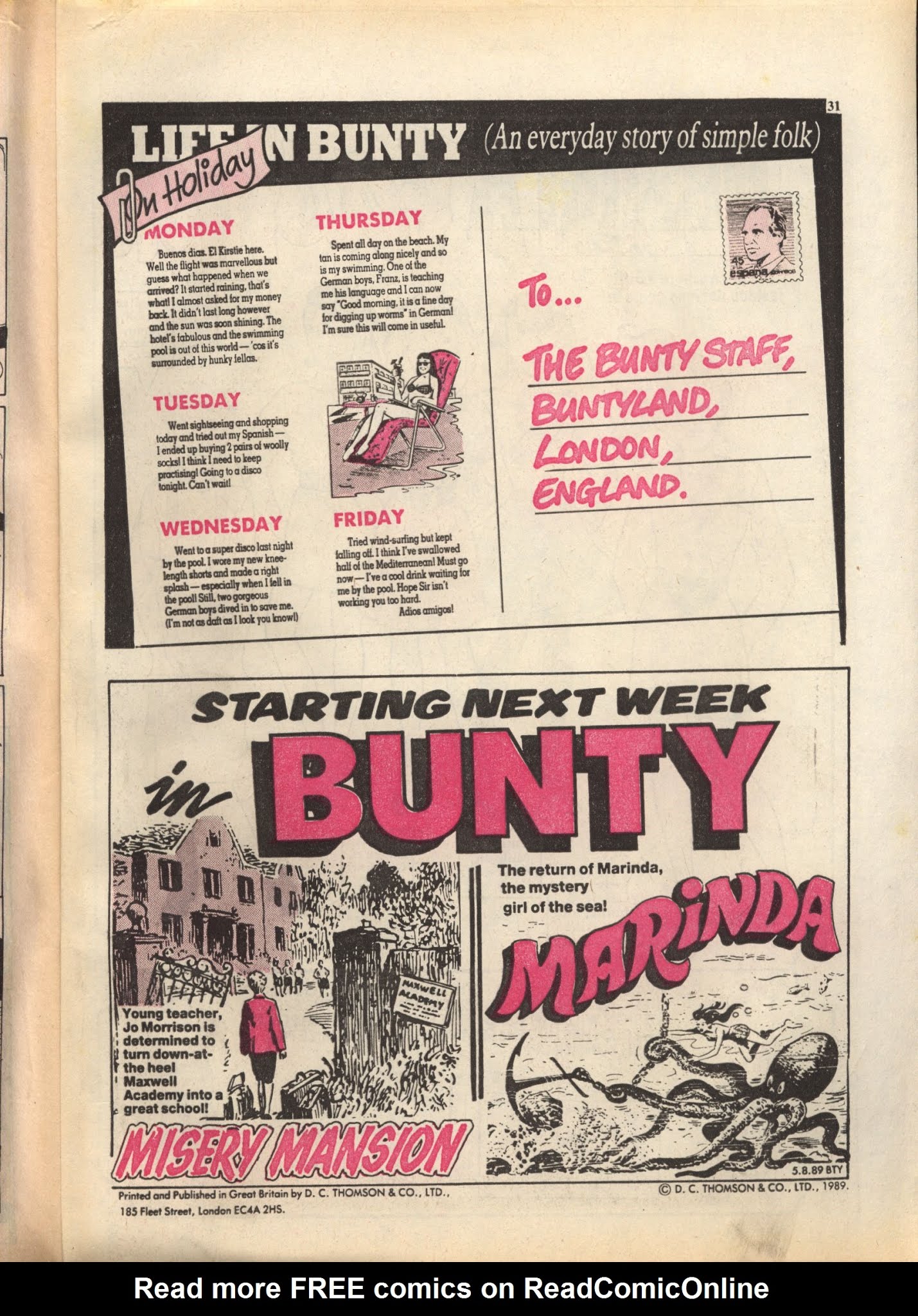 Read online Bunty comic -  Issue #1647 - 31