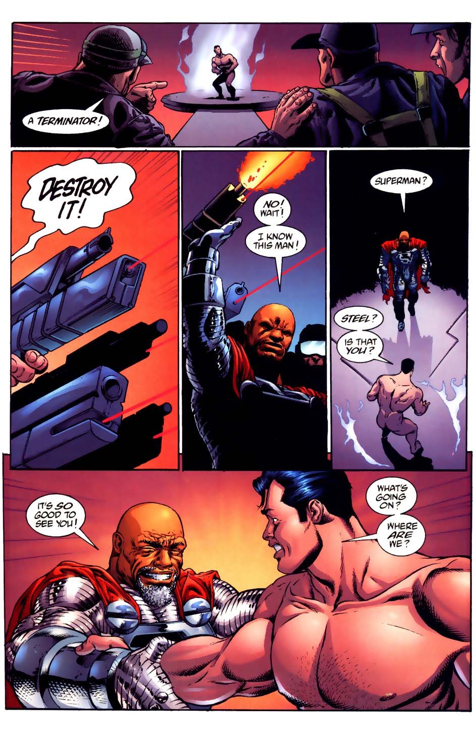 Read online Superman vs. The Terminator: Death to the Future comic -  Issue #1 - 23