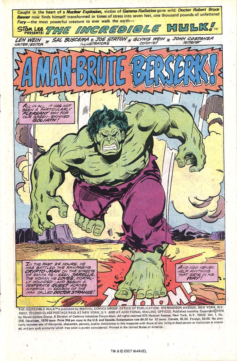 Read online The Incredible Hulk (1968) comic -  Issue #206 - 3