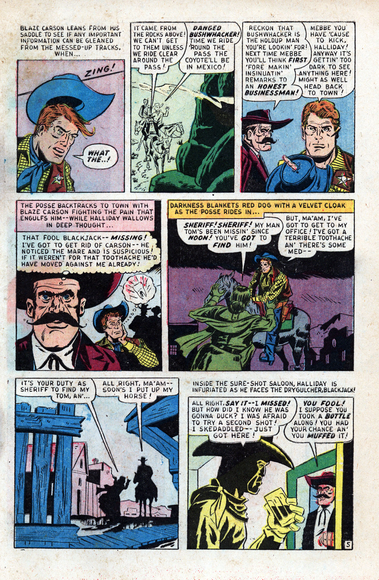 Read online Blaze Carson comic -  Issue #4 - 7