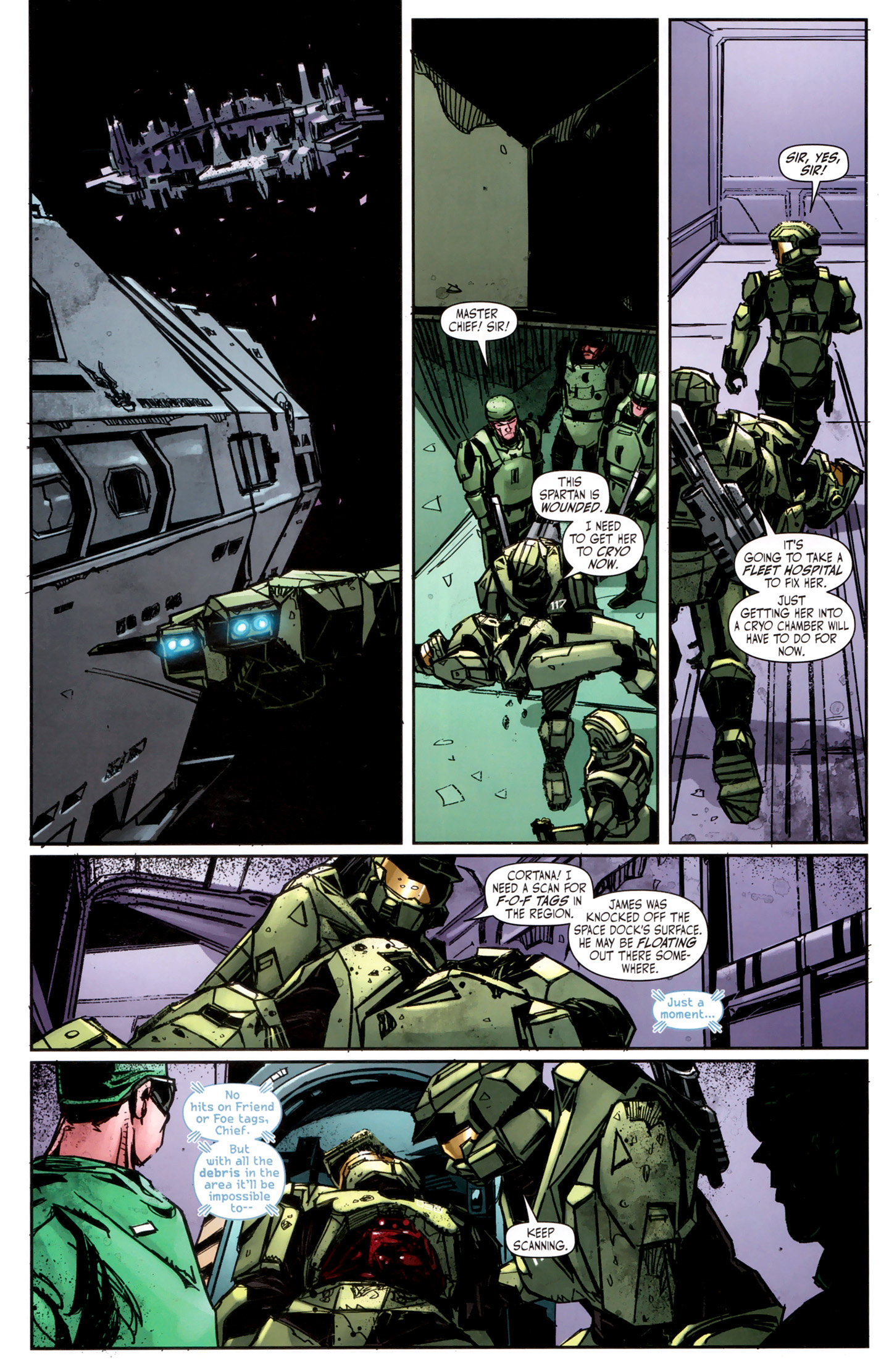 Read online Halo: Fall Of Reach - Invasion comic -  Issue #4 - 23