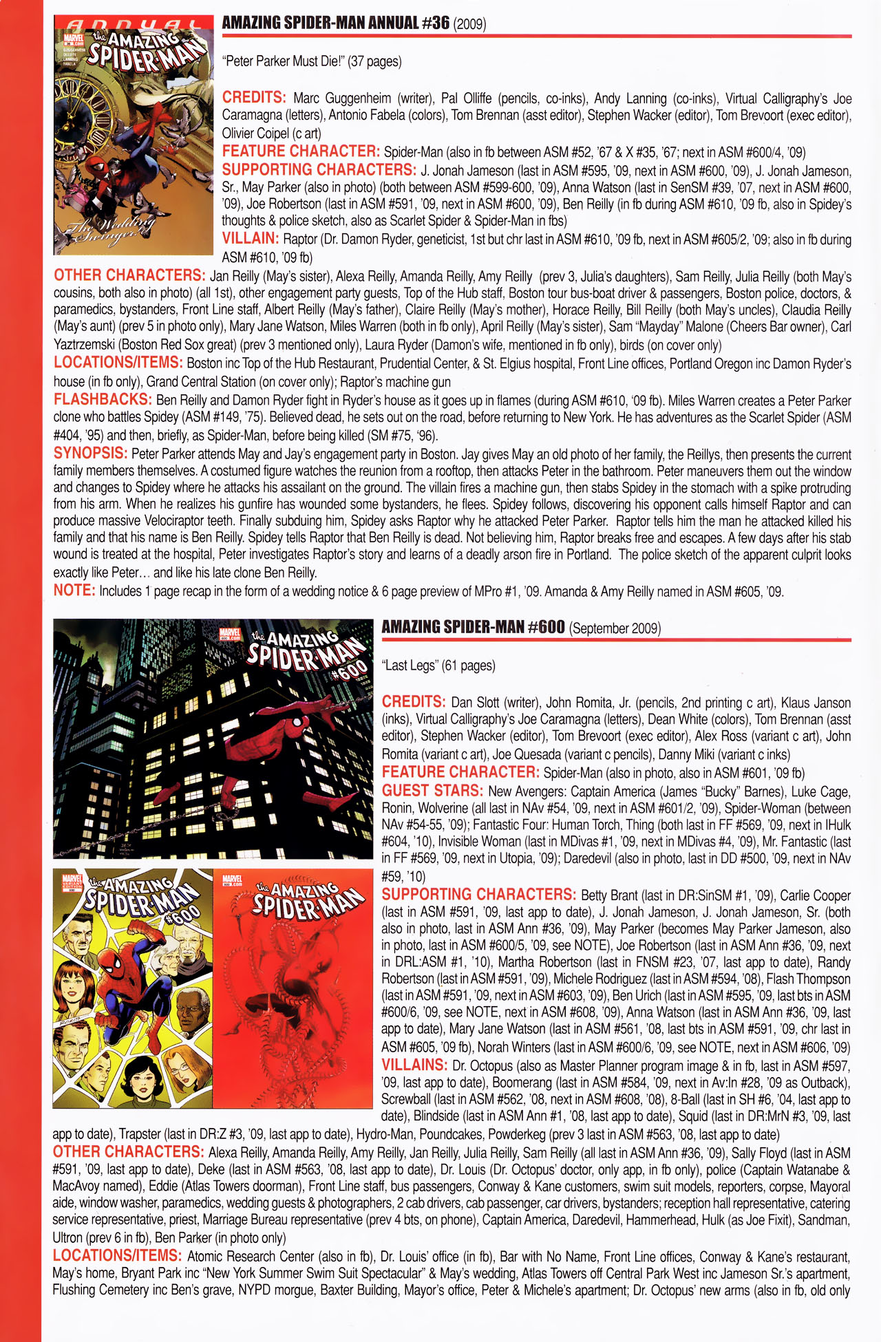 Read online Official Index to the Marvel Universe comic -  Issue #14 - 16