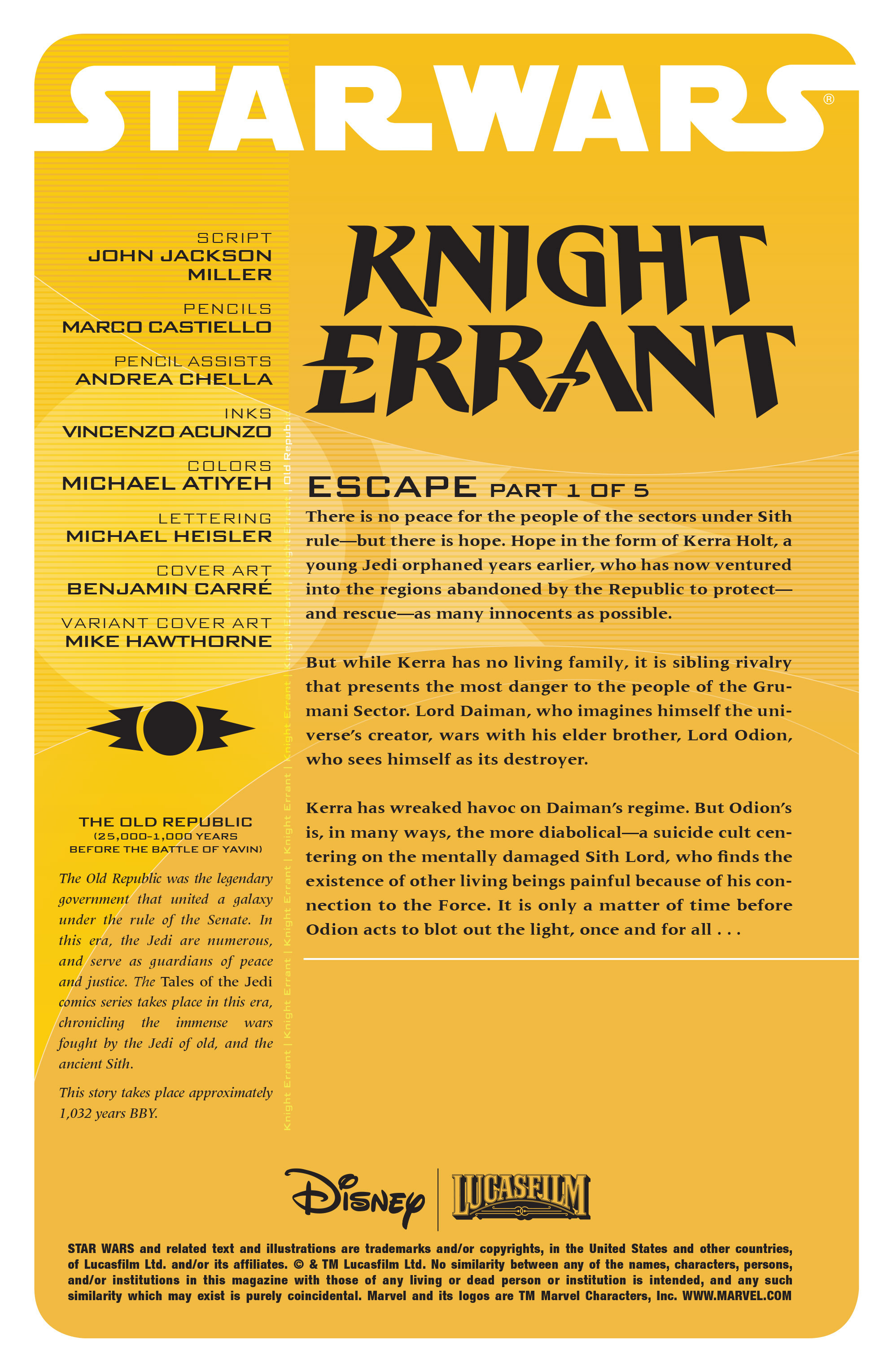 Read online Star Wars: Knight Errant - Escape comic -  Issue #1 - 2