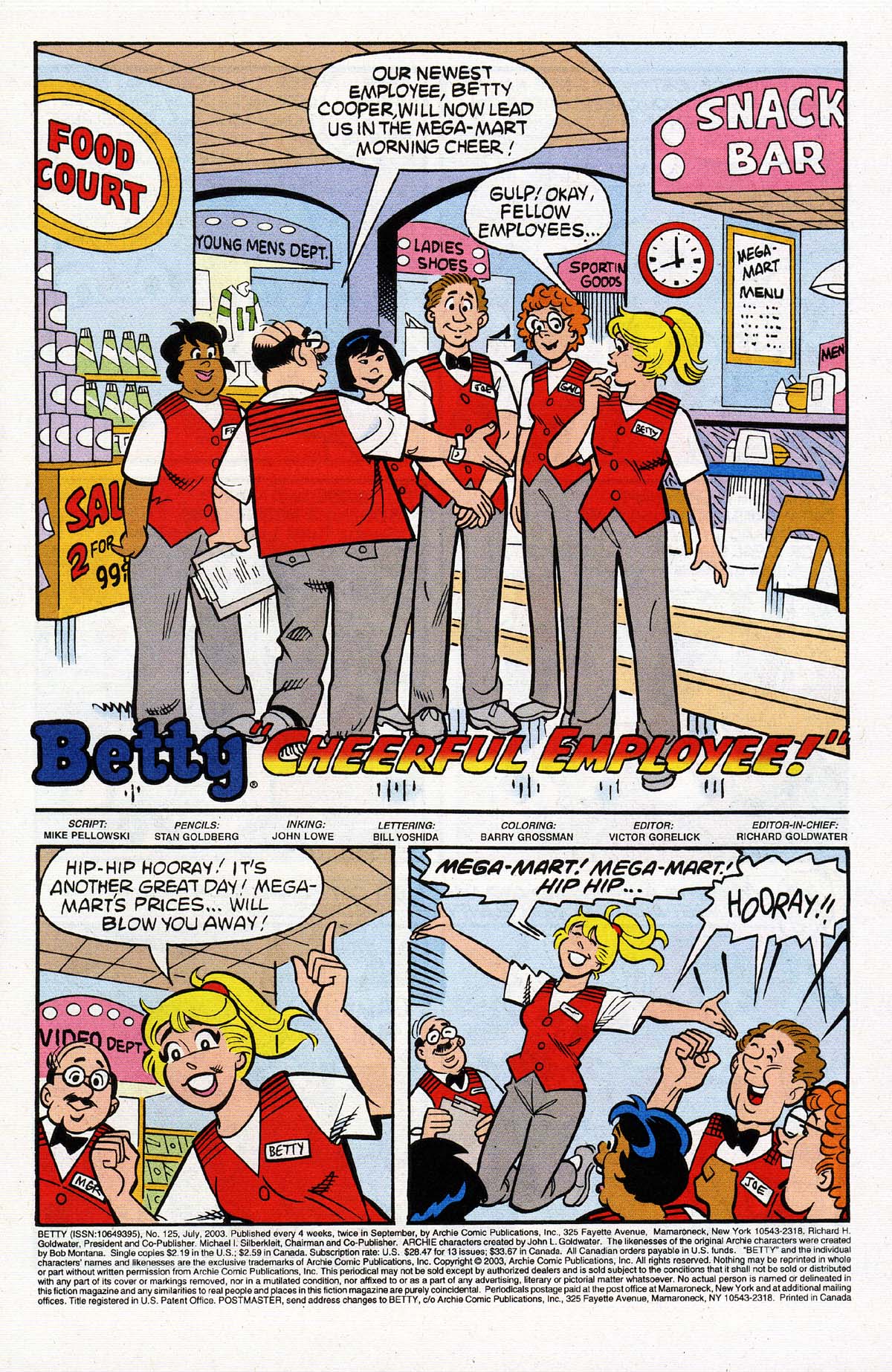 Read online Betty comic -  Issue #125 - 2