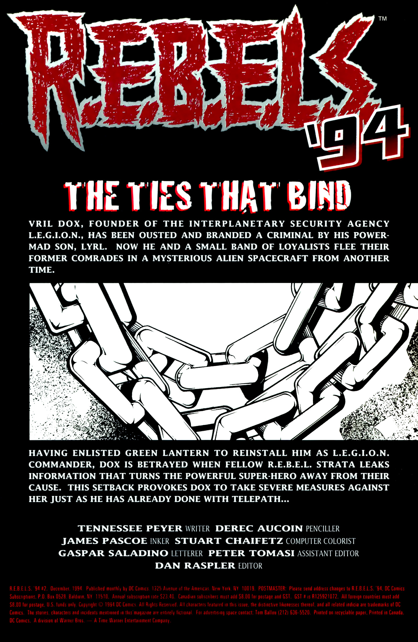 Read online R.E.B.E.L.S. '94 comic -  Issue #2 - 2