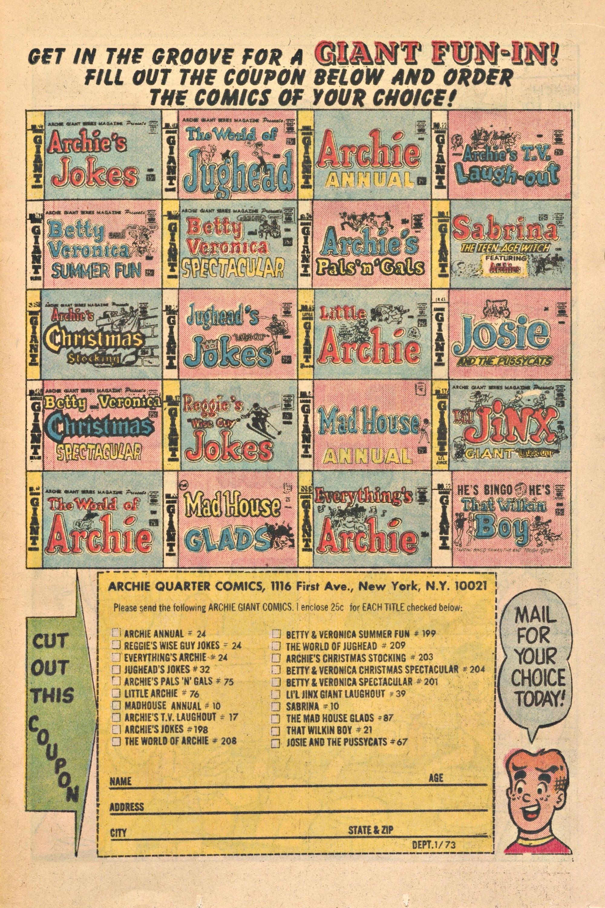 Read online Jughead's Jokes comic -  Issue #32 - 17