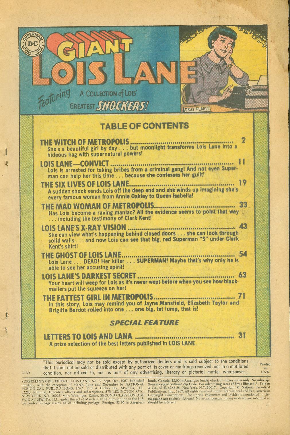 Read online Superman's Girl Friend, Lois Lane comic -  Issue #77 - 3