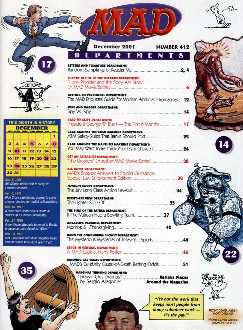 Read online MAD comic -  Issue #412 - 2