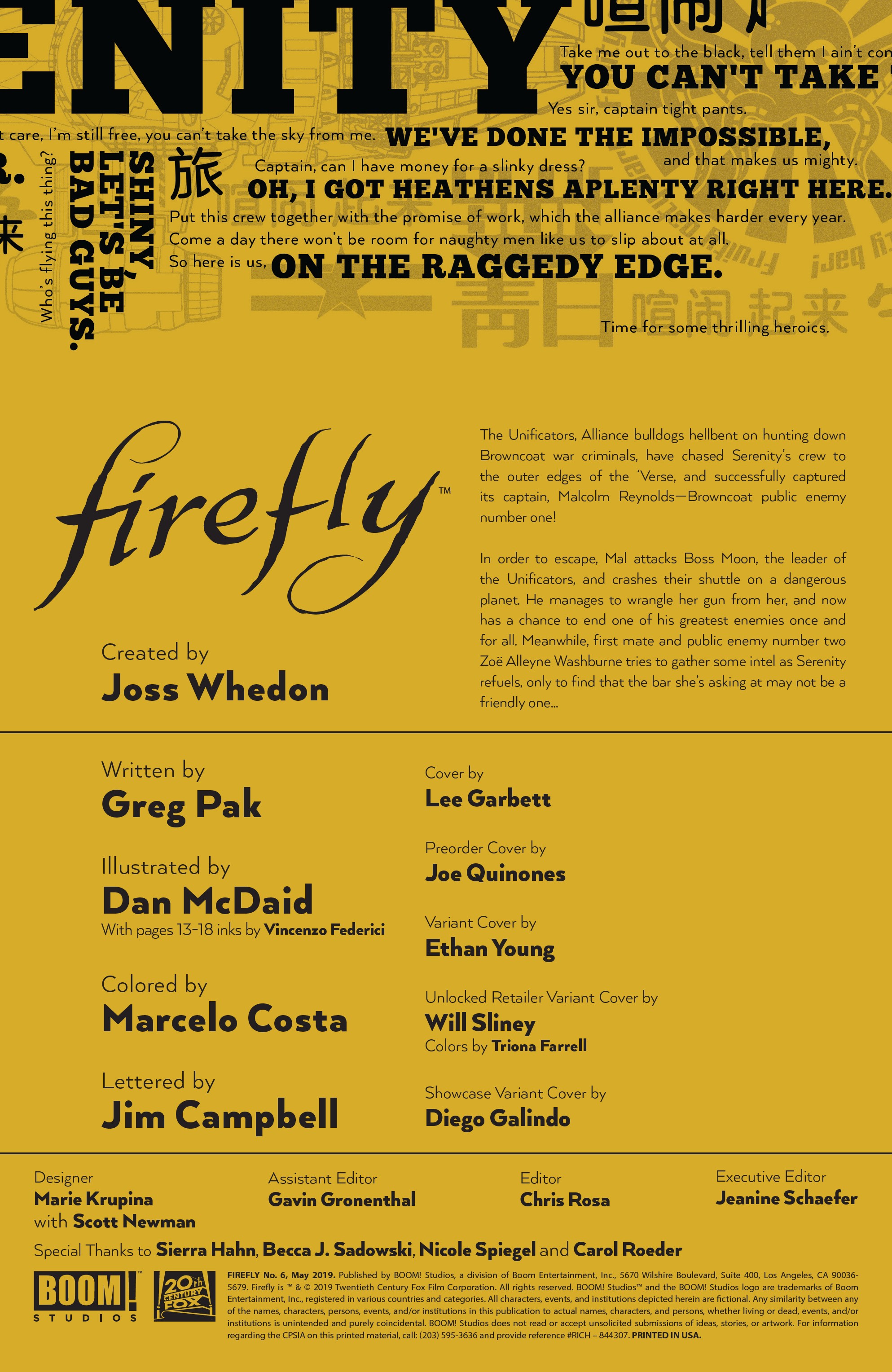 Read online Firefly comic -  Issue #6 - 2