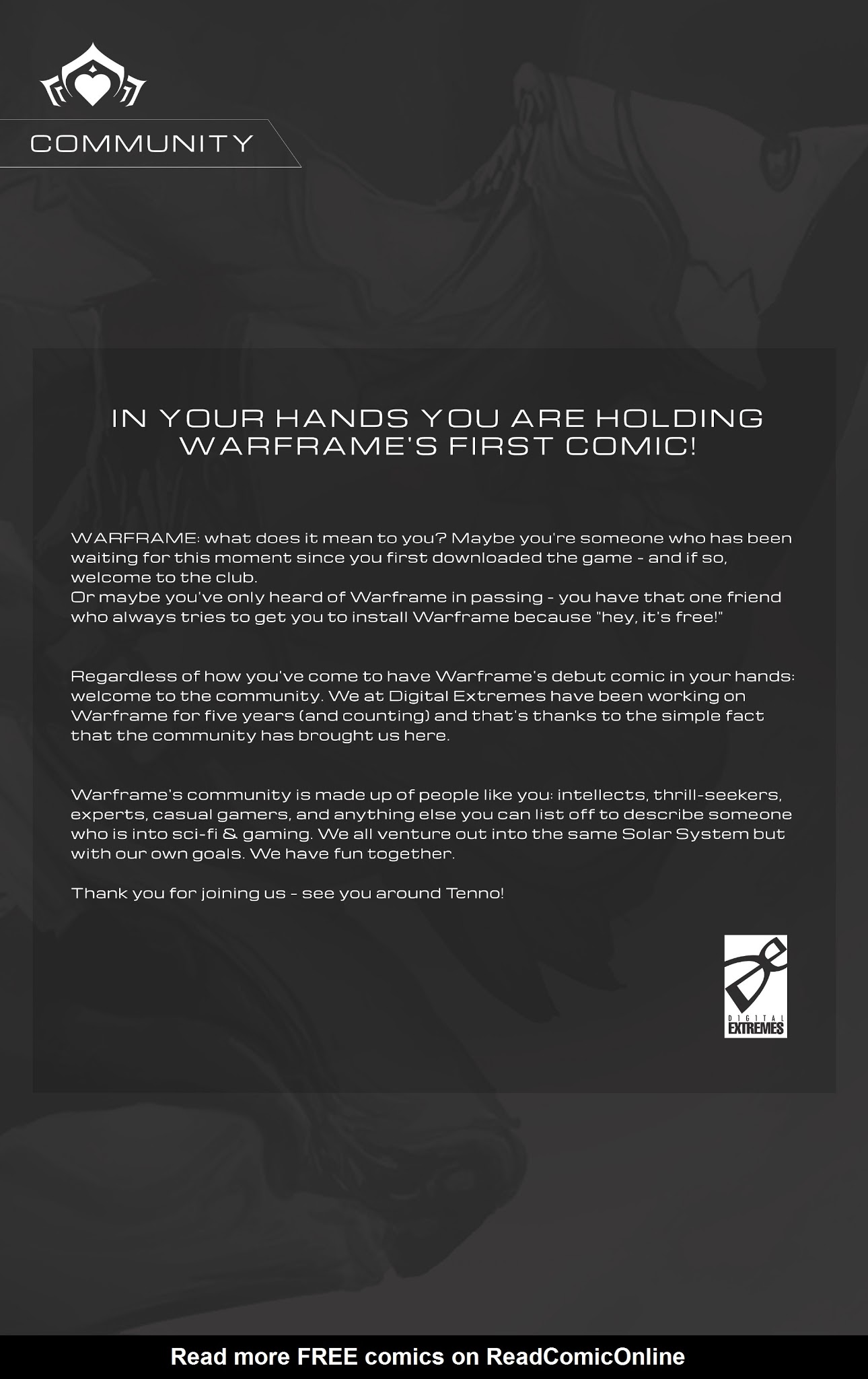Read online Warframe comic -  Issue #1 - 27