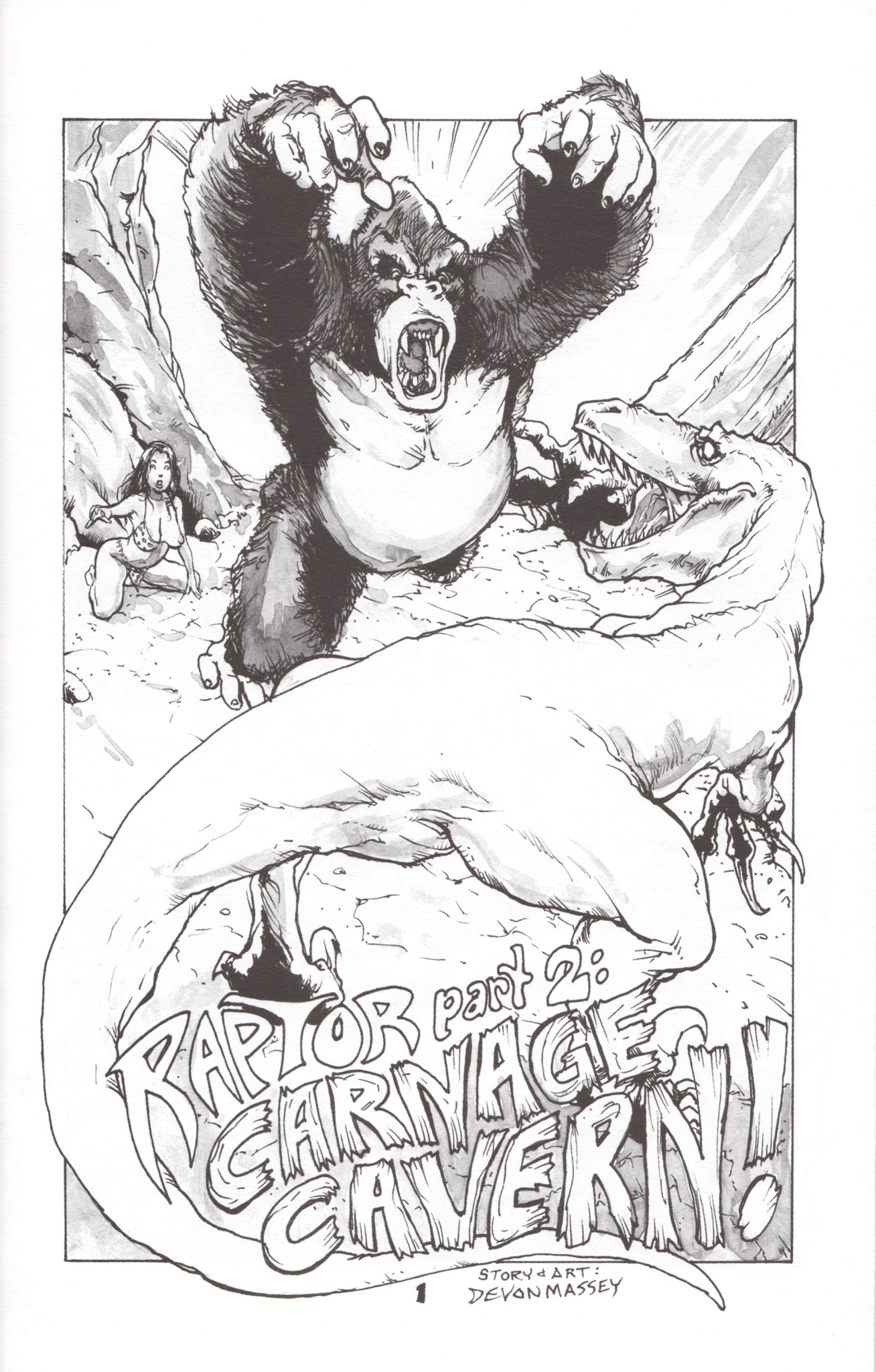 Read online Cavewoman: Raptor comic -  Issue #2 - 3