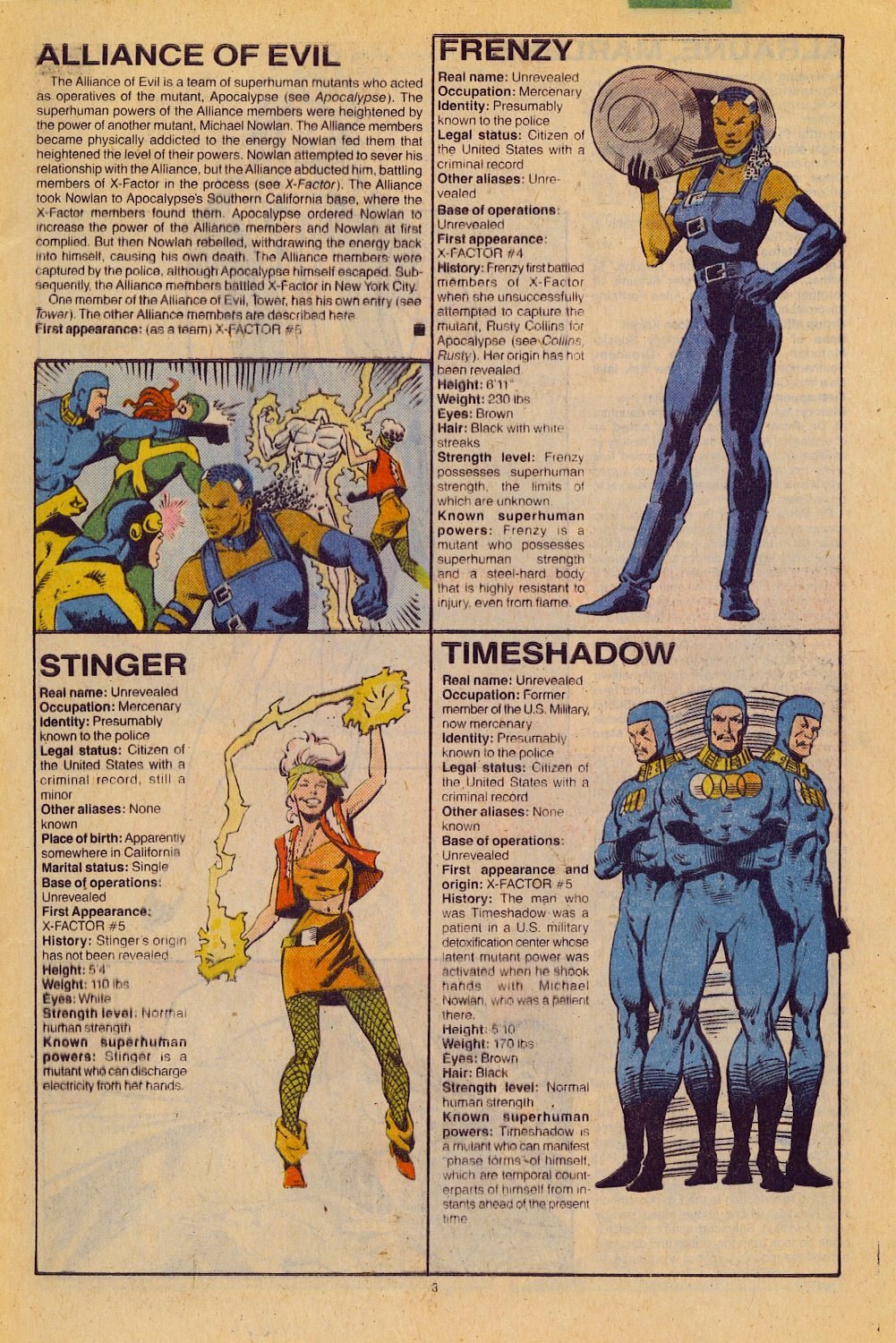 Read online The Official Handbook of the Marvel Universe: Update '89 comic -  Issue #1 - 6