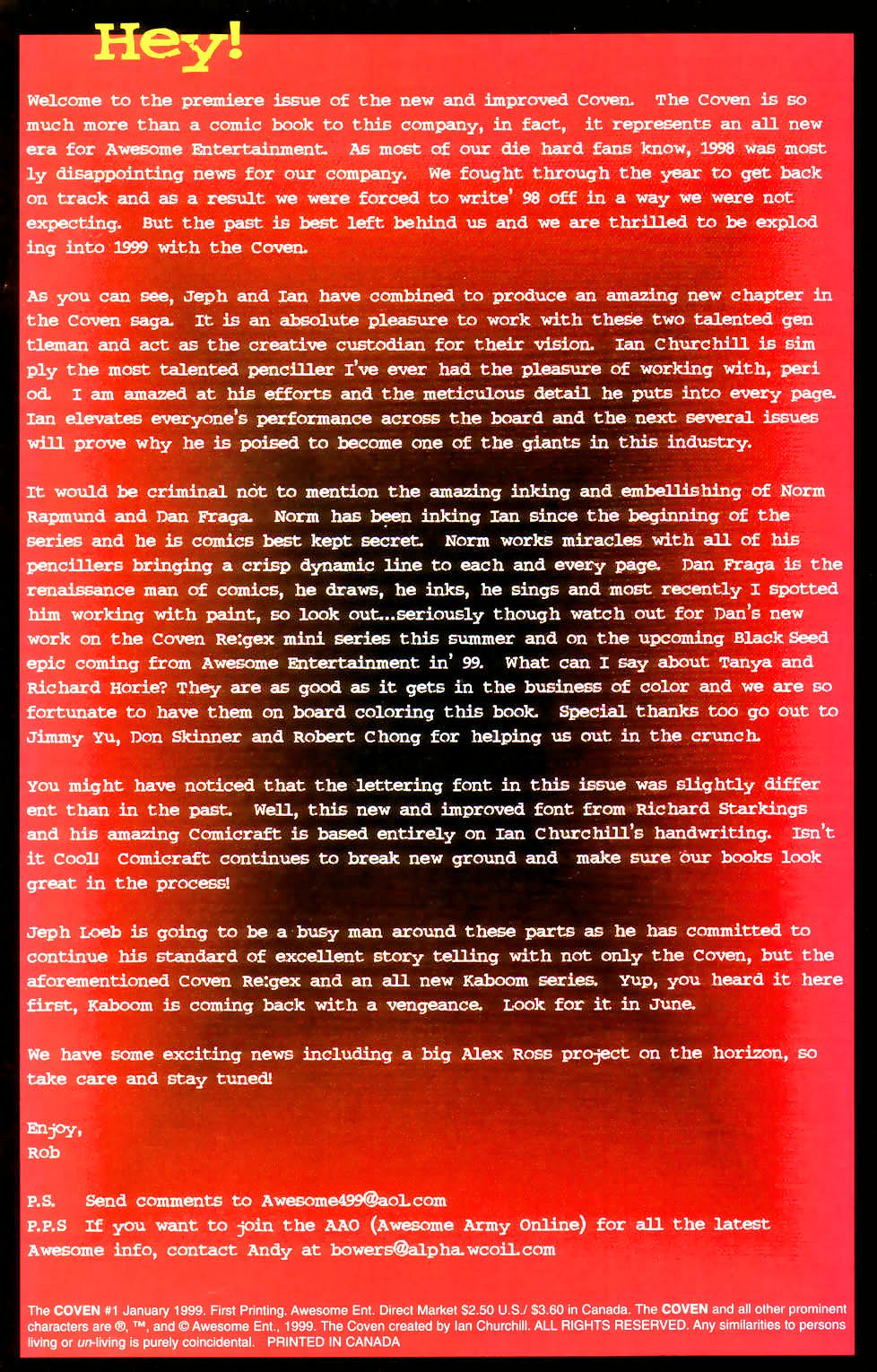 Read online The Coven comic -  Issue #1 - 25