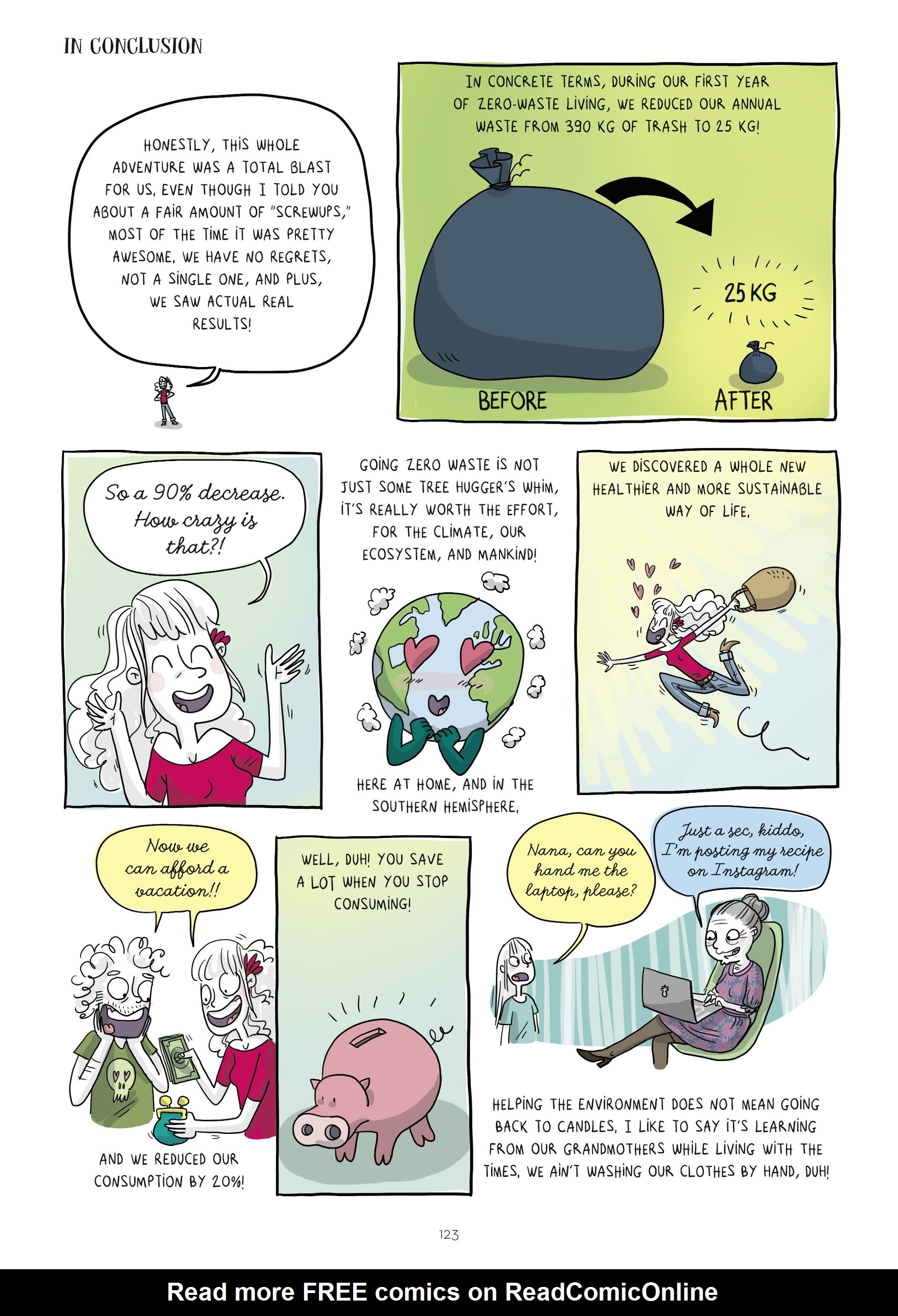 Read online The Diary of the (Nearly) Zero-Waste Family comic -  Issue # TPB - 122