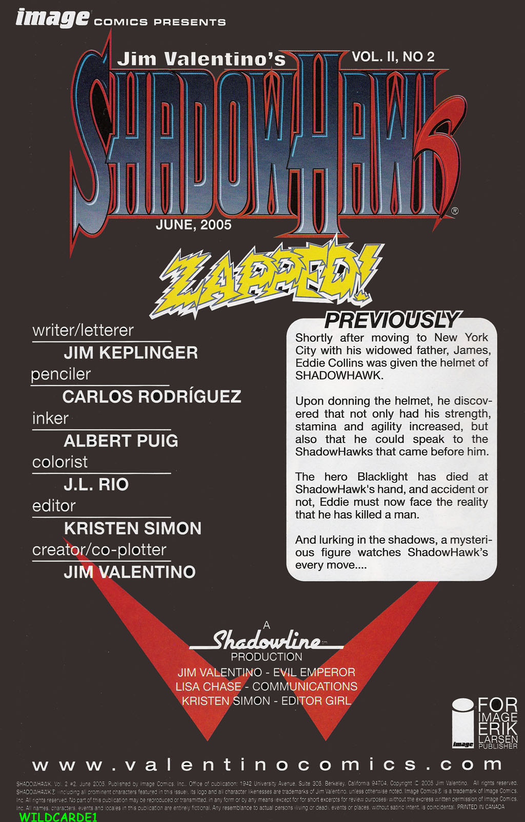 Read online ShadowHawk (2005) comic -  Issue #2 - 2