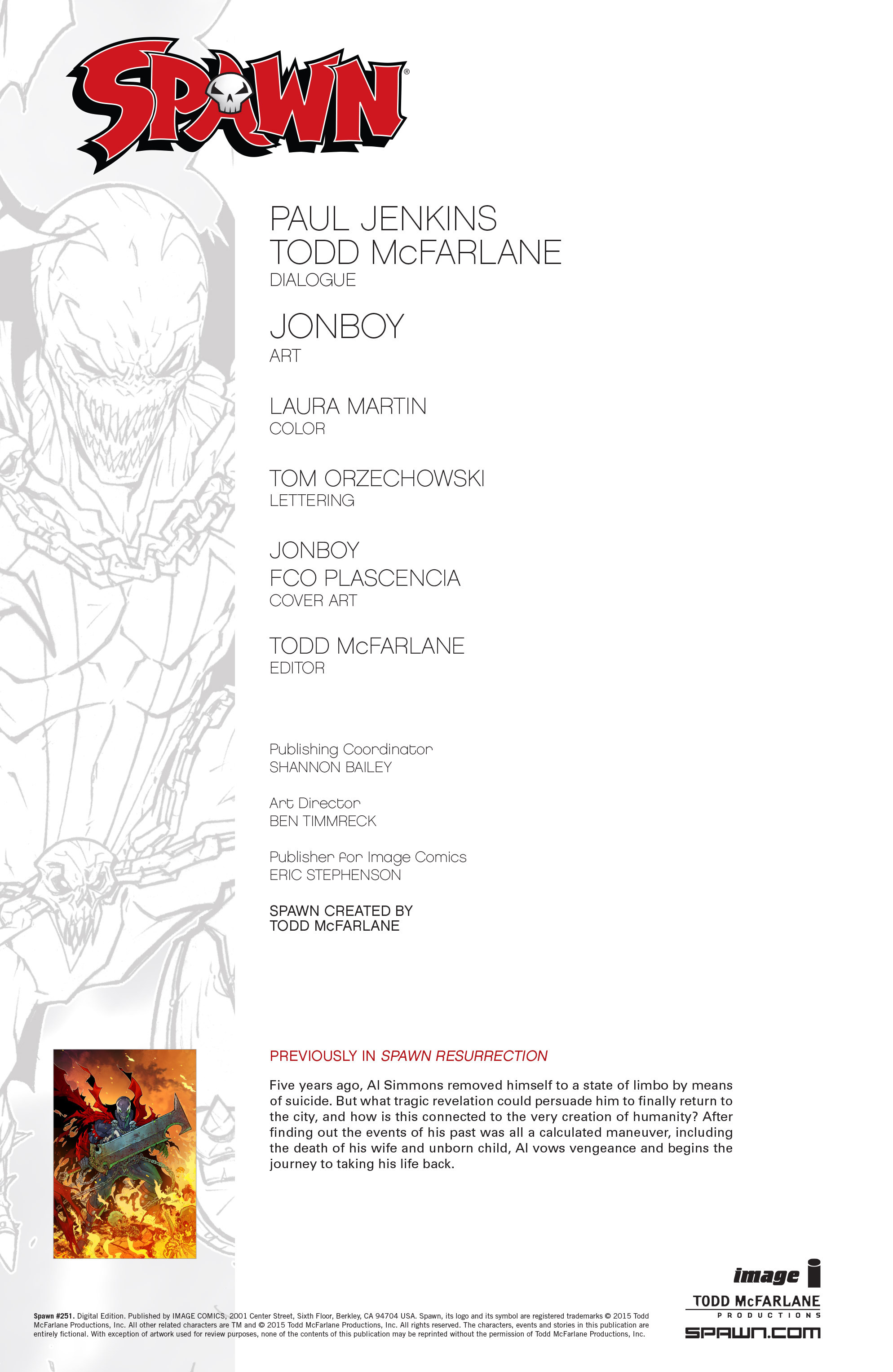 Read online Spawn comic -  Issue #251 - 2