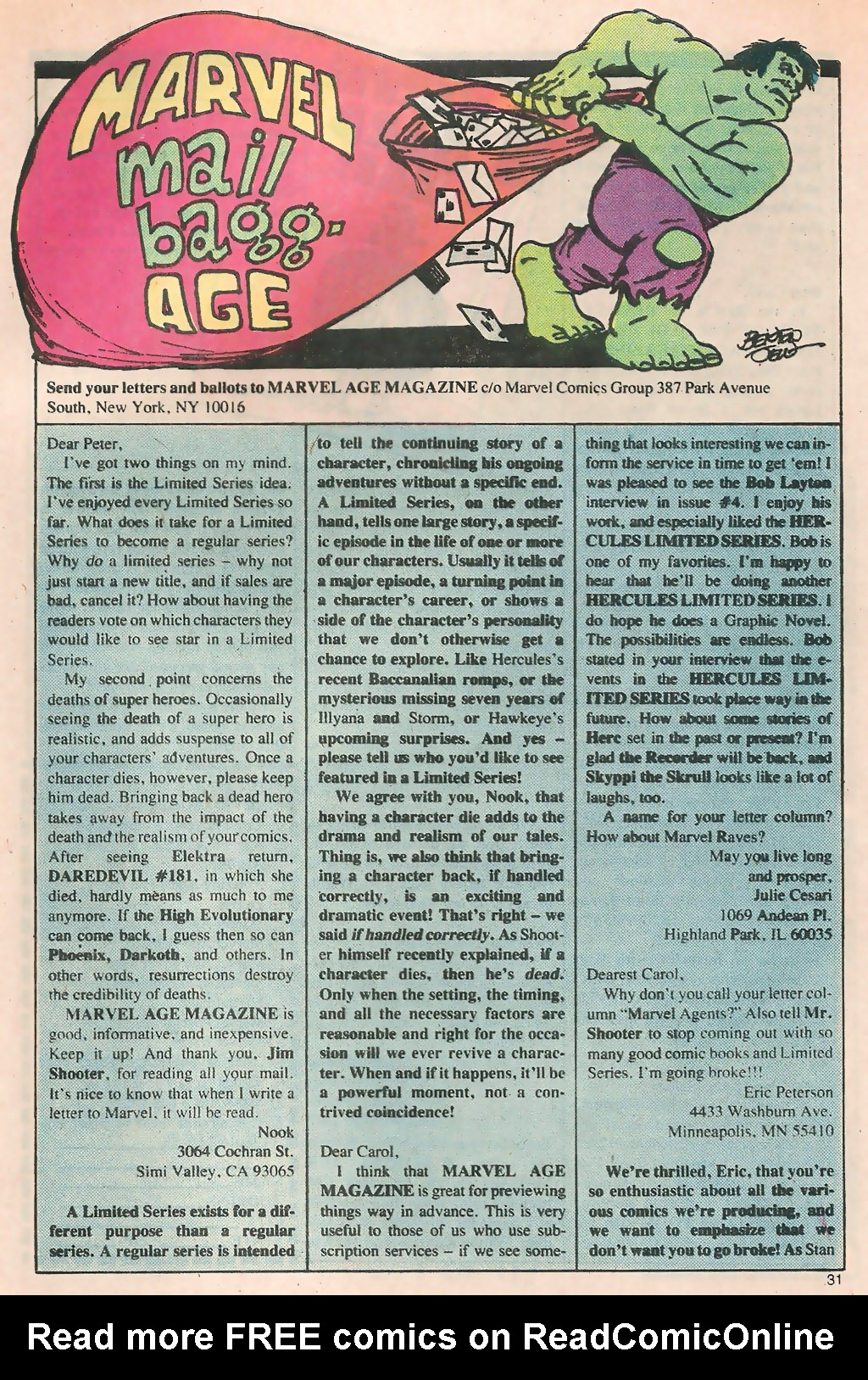 Read online Marvel Age comic -  Issue #7 - 33