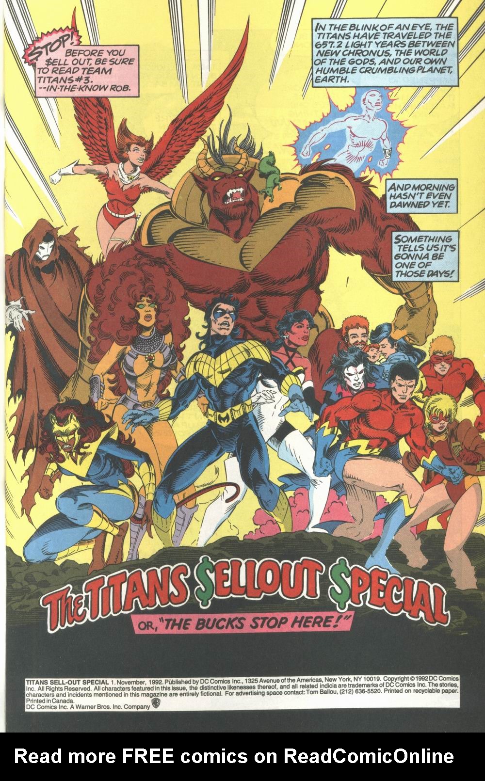 Read online Titans Sell-Out Special comic -  Issue # Full - 2