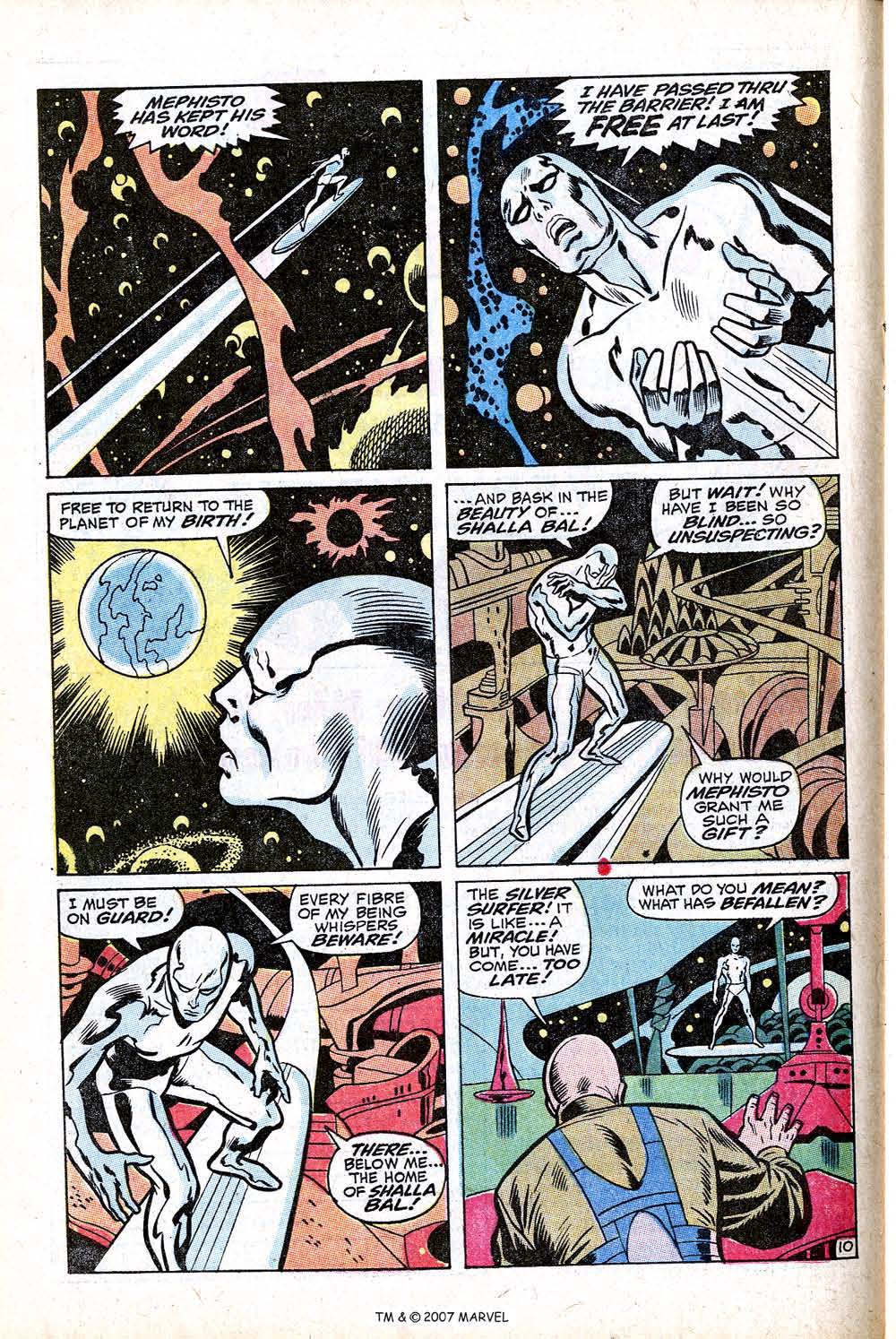Read online Silver Surfer (1968) comic -  Issue #16 - 16