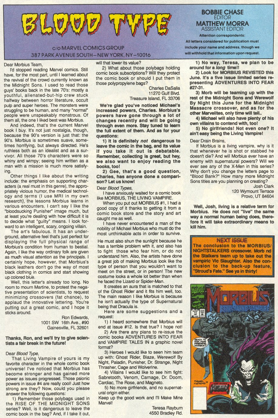 Read online Morbius: The Living Vampire (1992) comic -  Issue #10 - 25