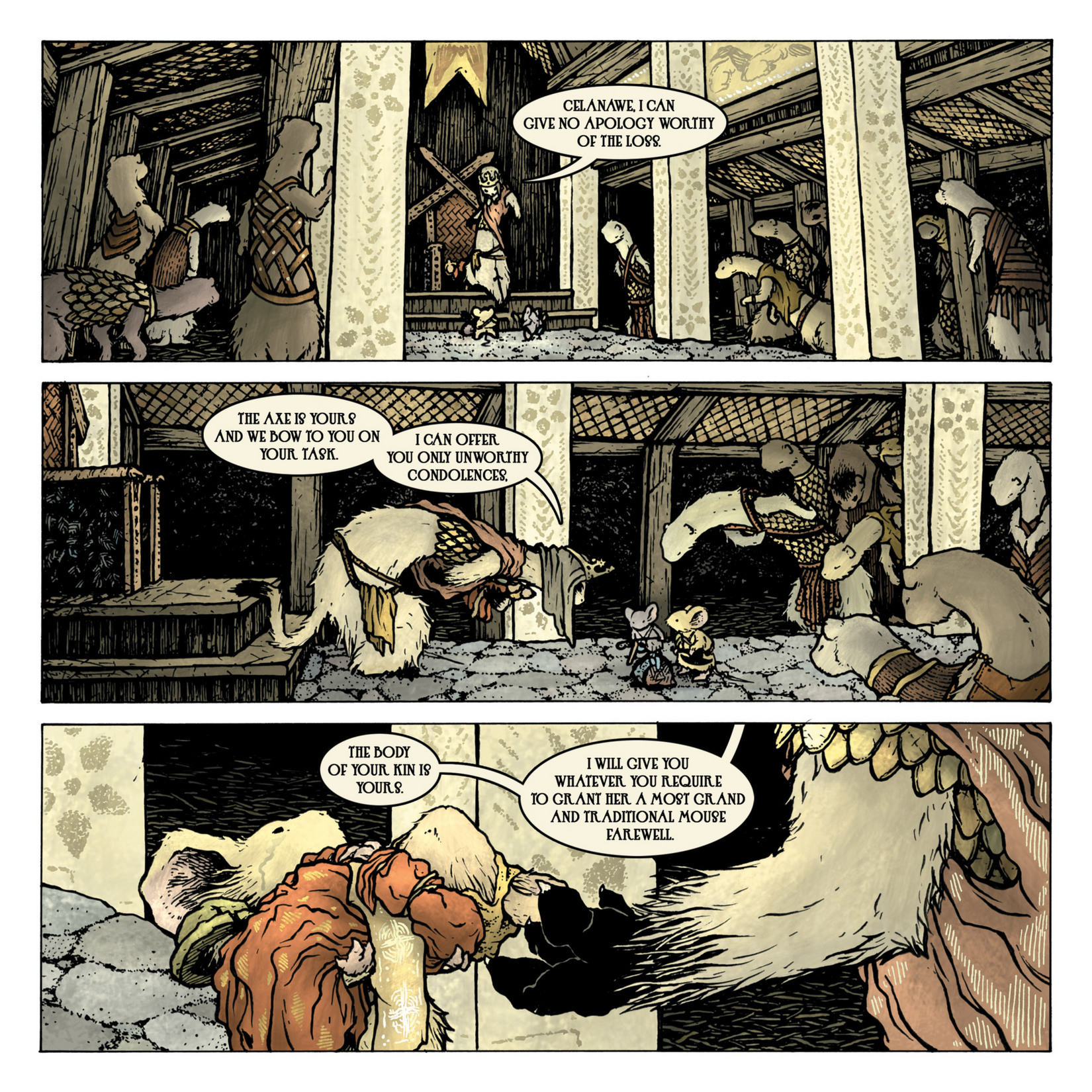 Read online Mouse Guard: The Black Axe comic -  Issue #5 - 6
