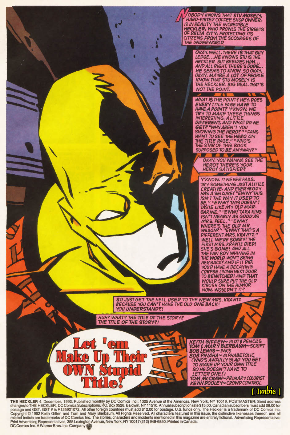 Read online Heckler comic -  Issue #4 - 2