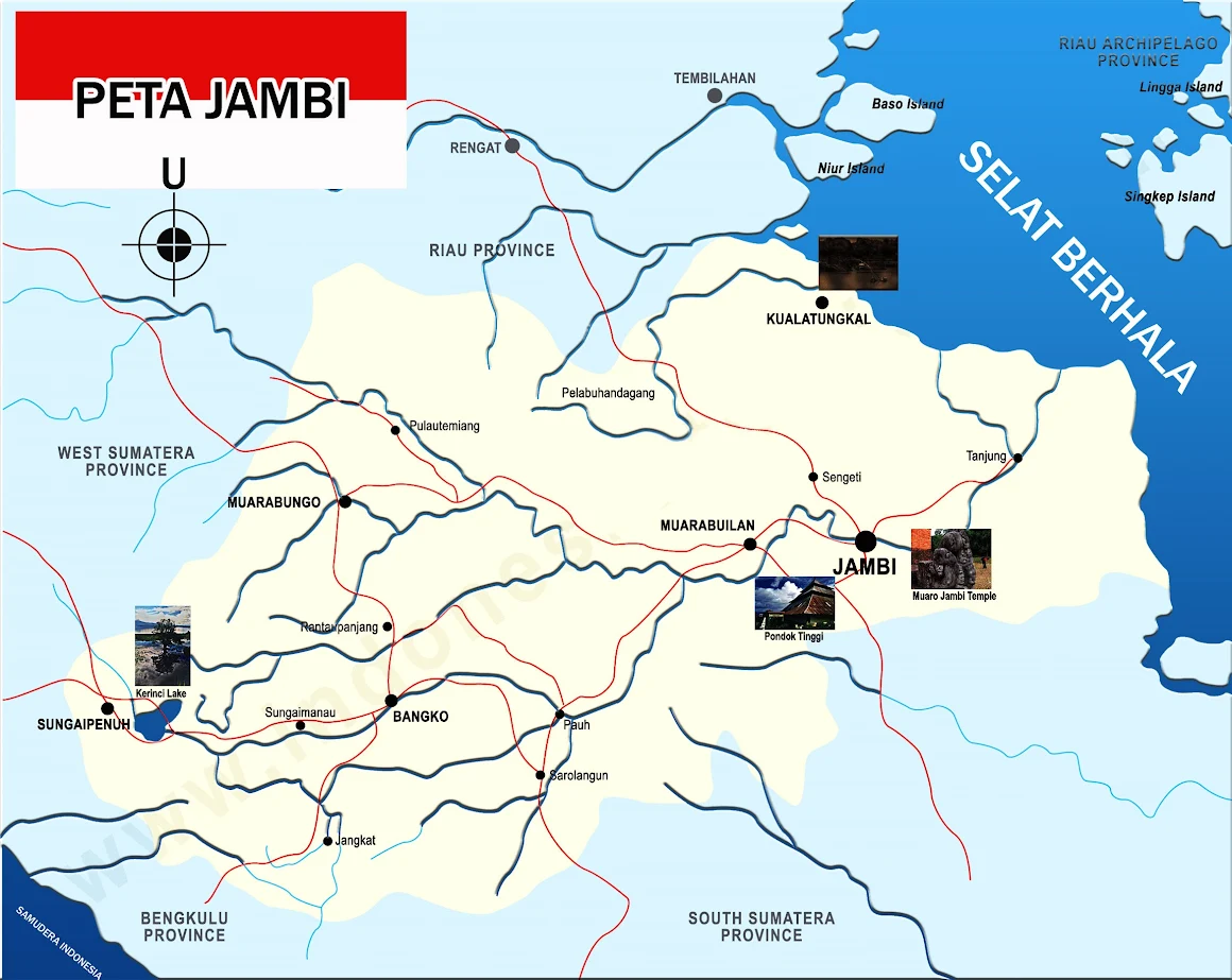 Gambar Peta Jambi lengkap