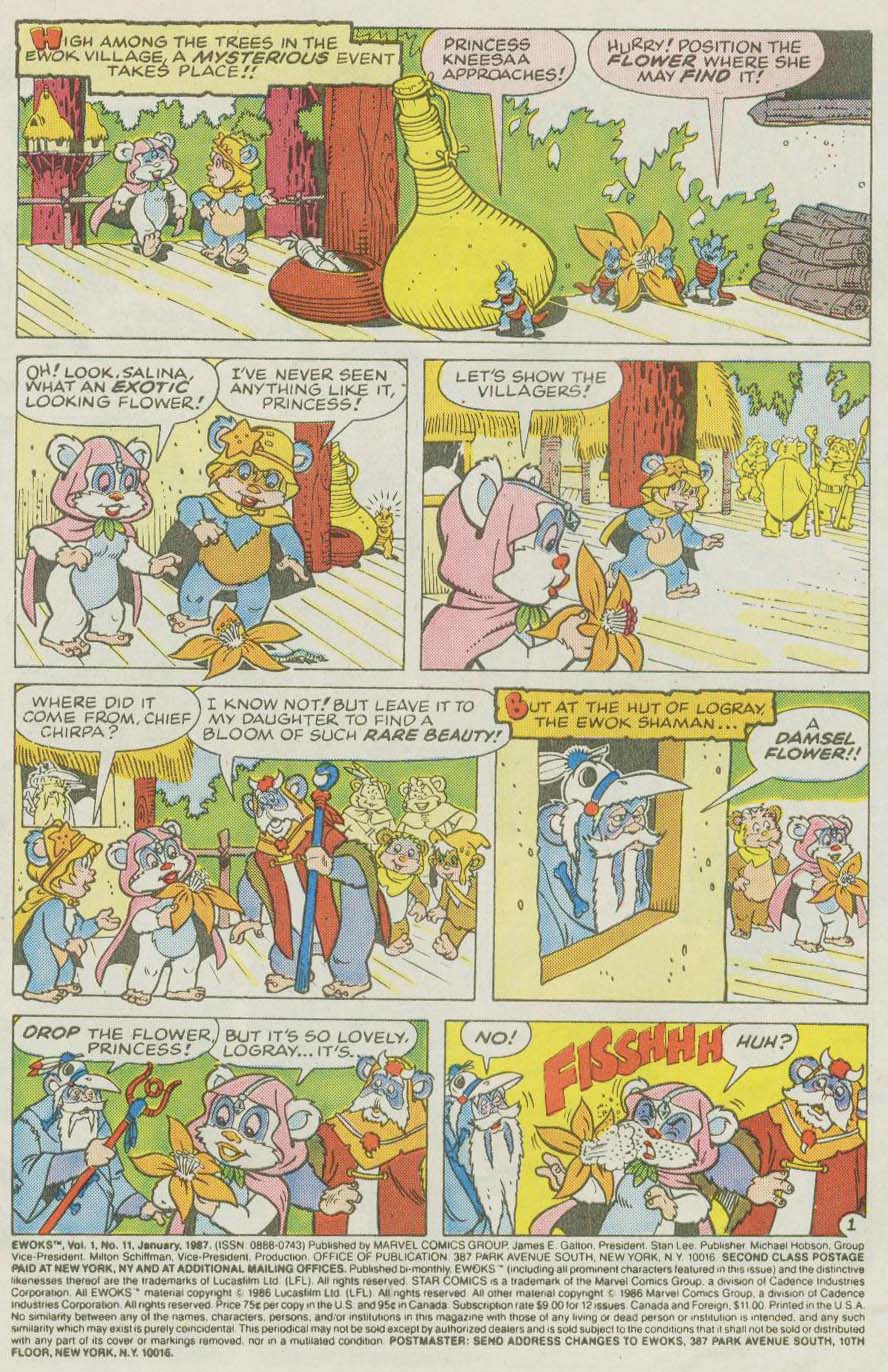 Read online Ewoks (1987) comic -  Issue #11 - 2