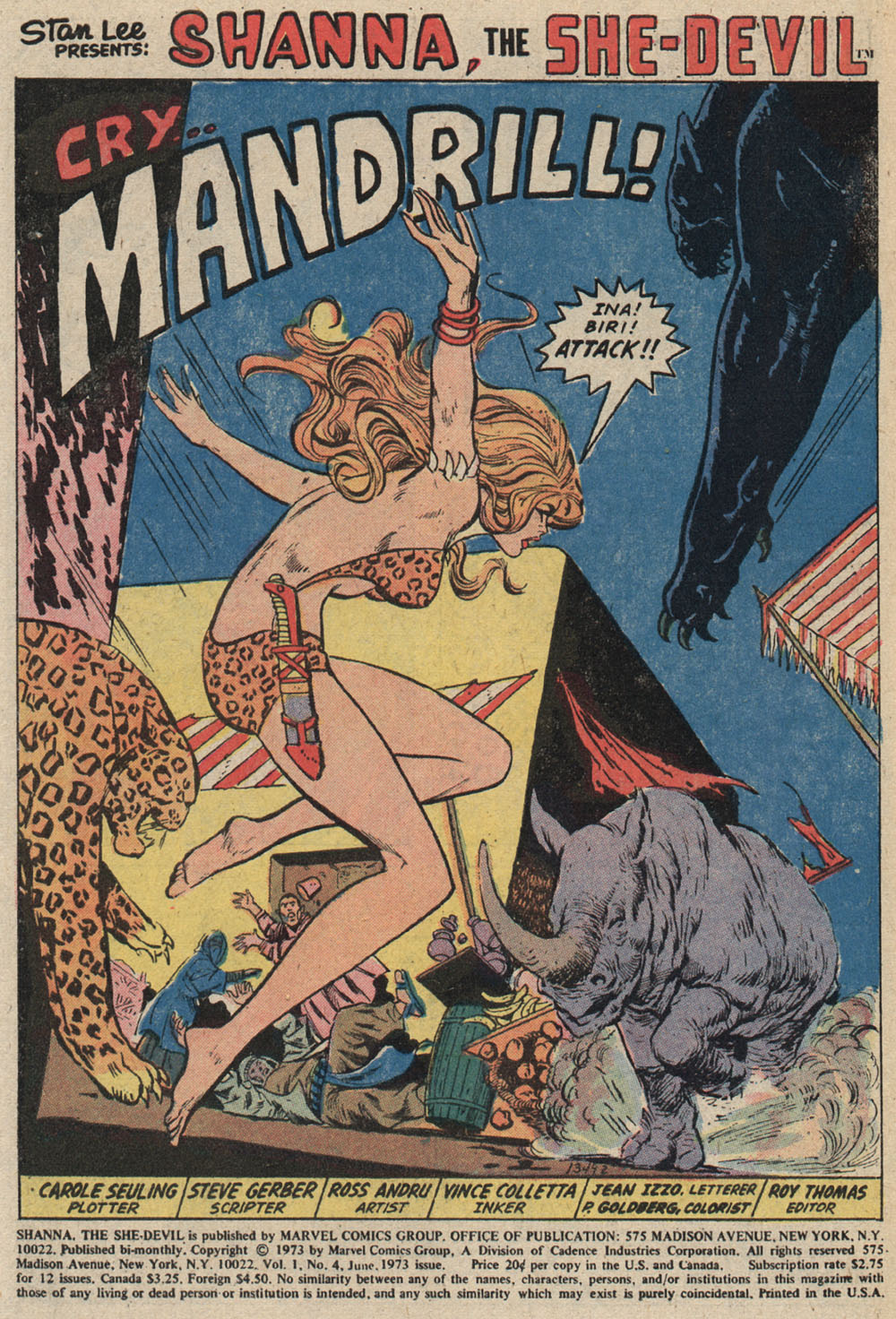 Read online Shanna, the She-Devil (1972) comic -  Issue #4 - 2