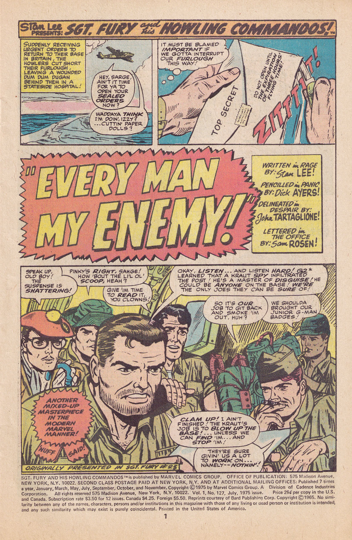 Read online Sgt. Fury comic -  Issue #127 - 3
