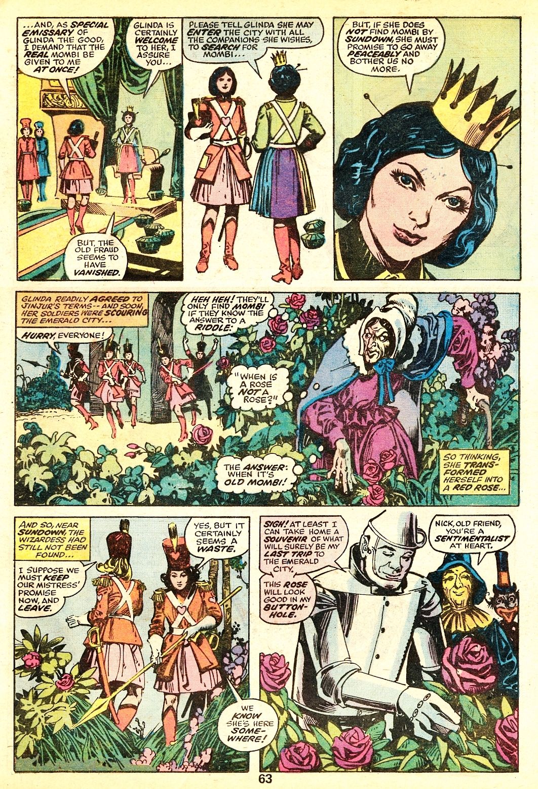 Read online Marvel Treasury of Oz comic -  Issue #1 - 62