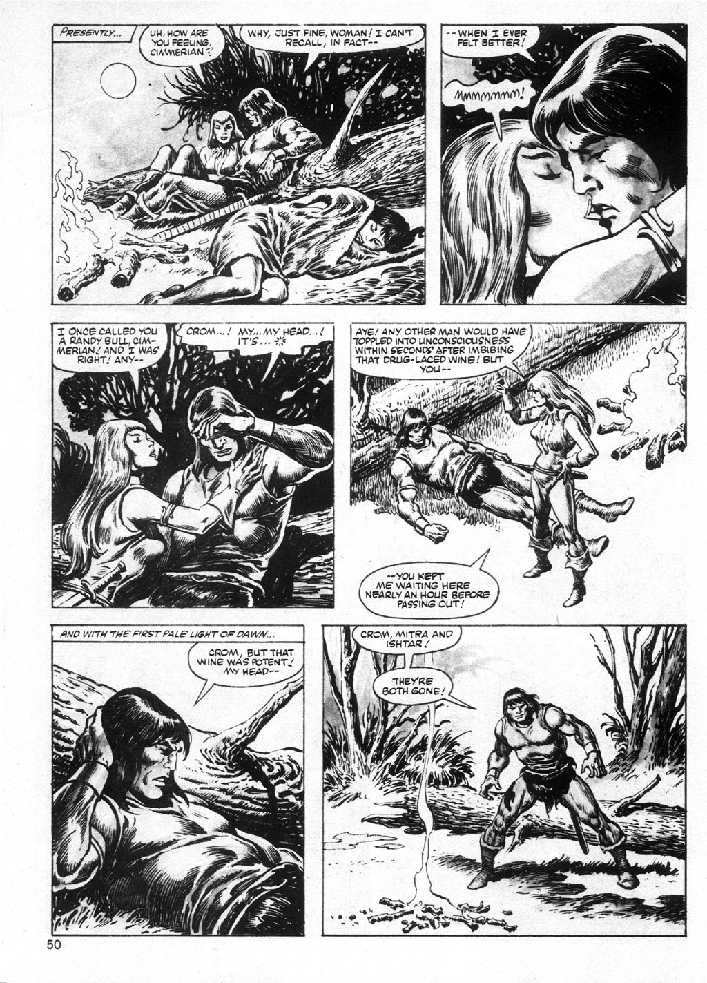 Read online The Savage Sword Of Conan comic -  Issue #95 - 50