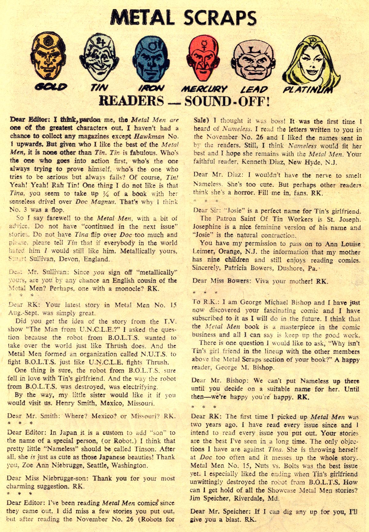 Metal Men (1963) Issue #21 #21 - English 12