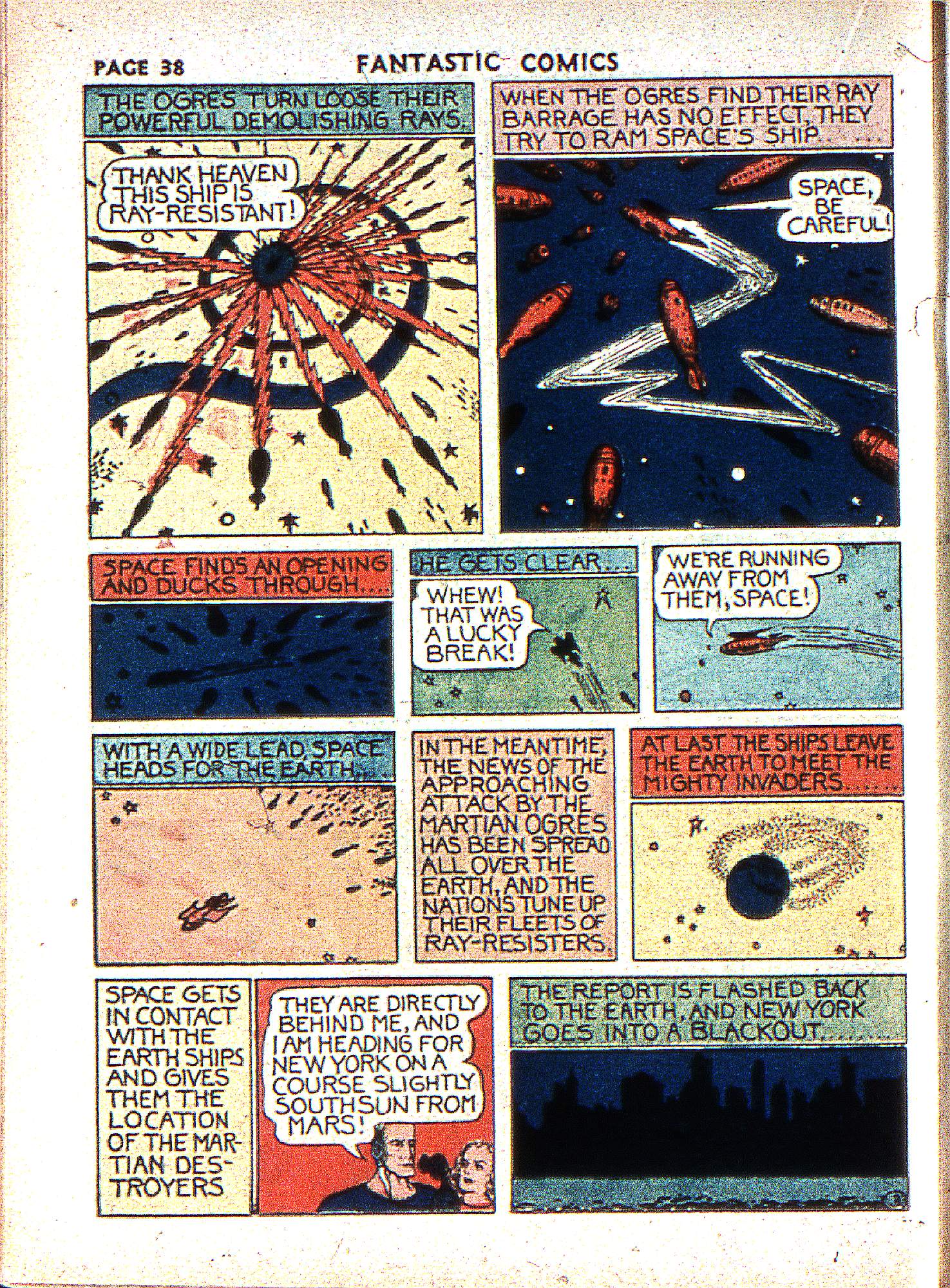 Read online Fantastic Comics comic -  Issue #2 - 39