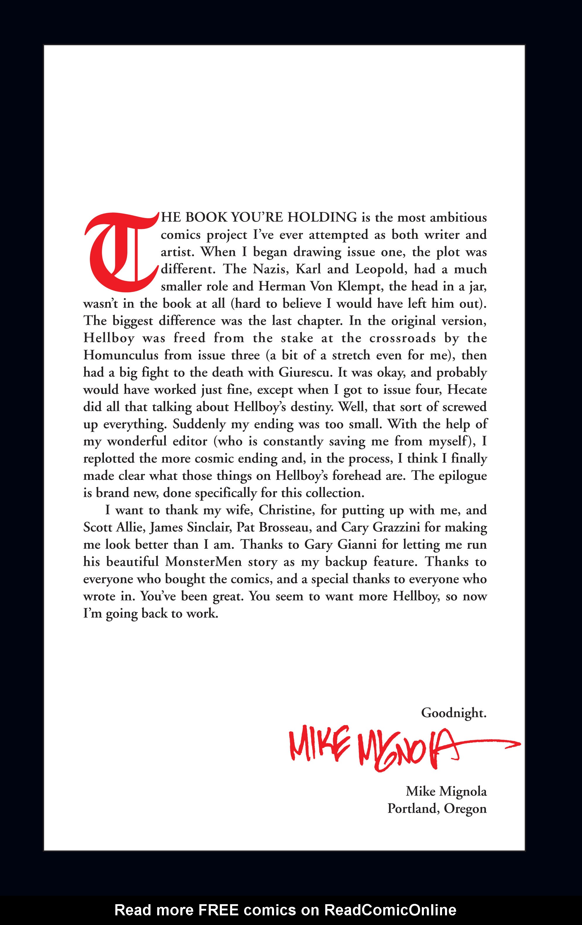Read online Hellboy comic -  Issue #2 - 138