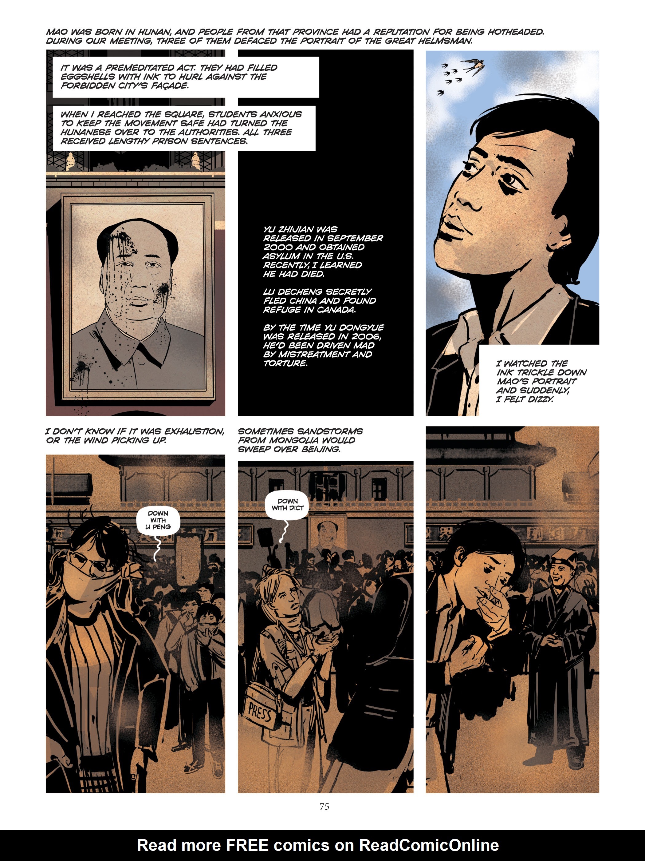 Read online Tiananmen 1989: Our Shattered Hopes comic -  Issue # TPB - 78