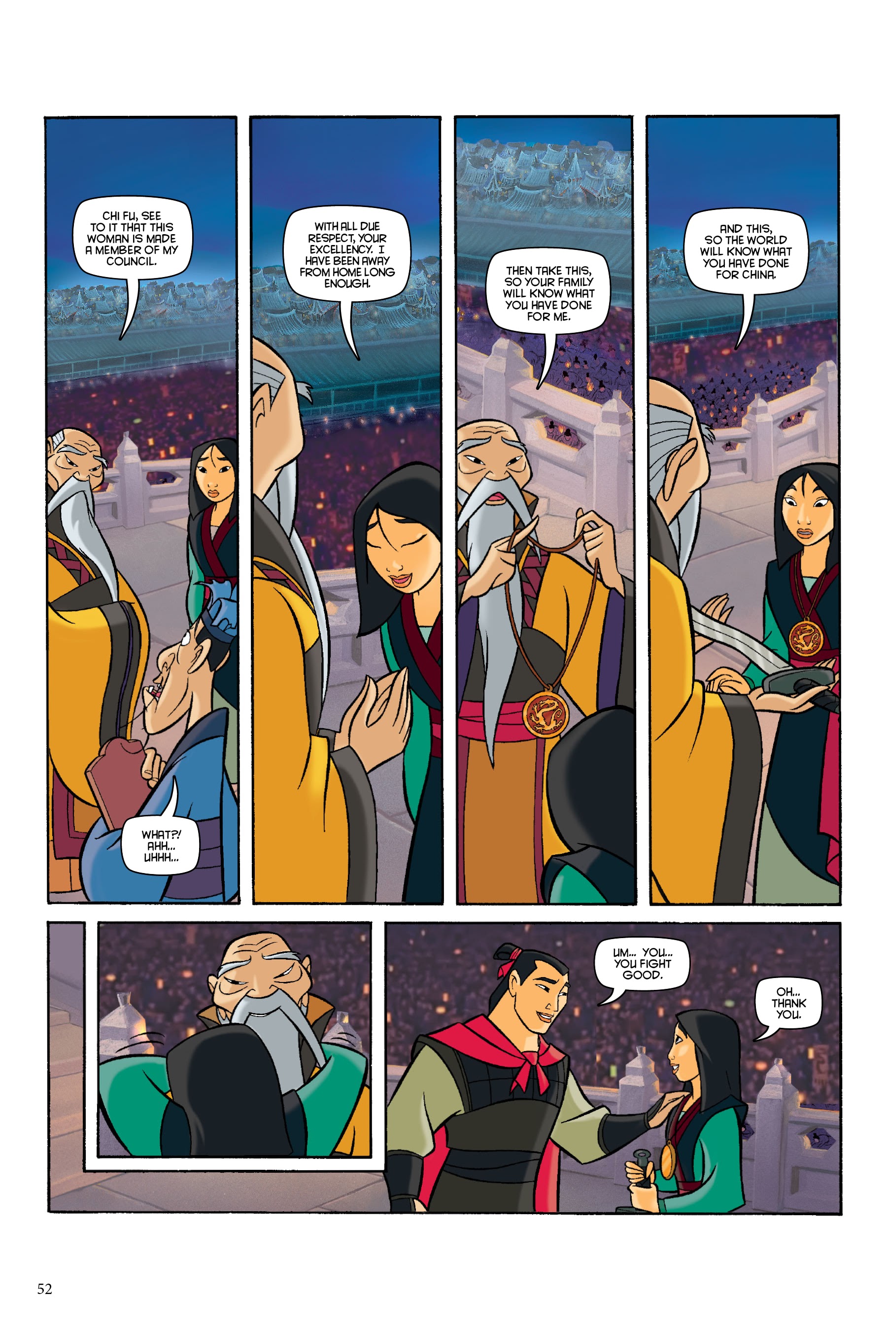 Read online Disney Mulan: The Story of the Movie in Comics comic -  Issue # TPB - 52