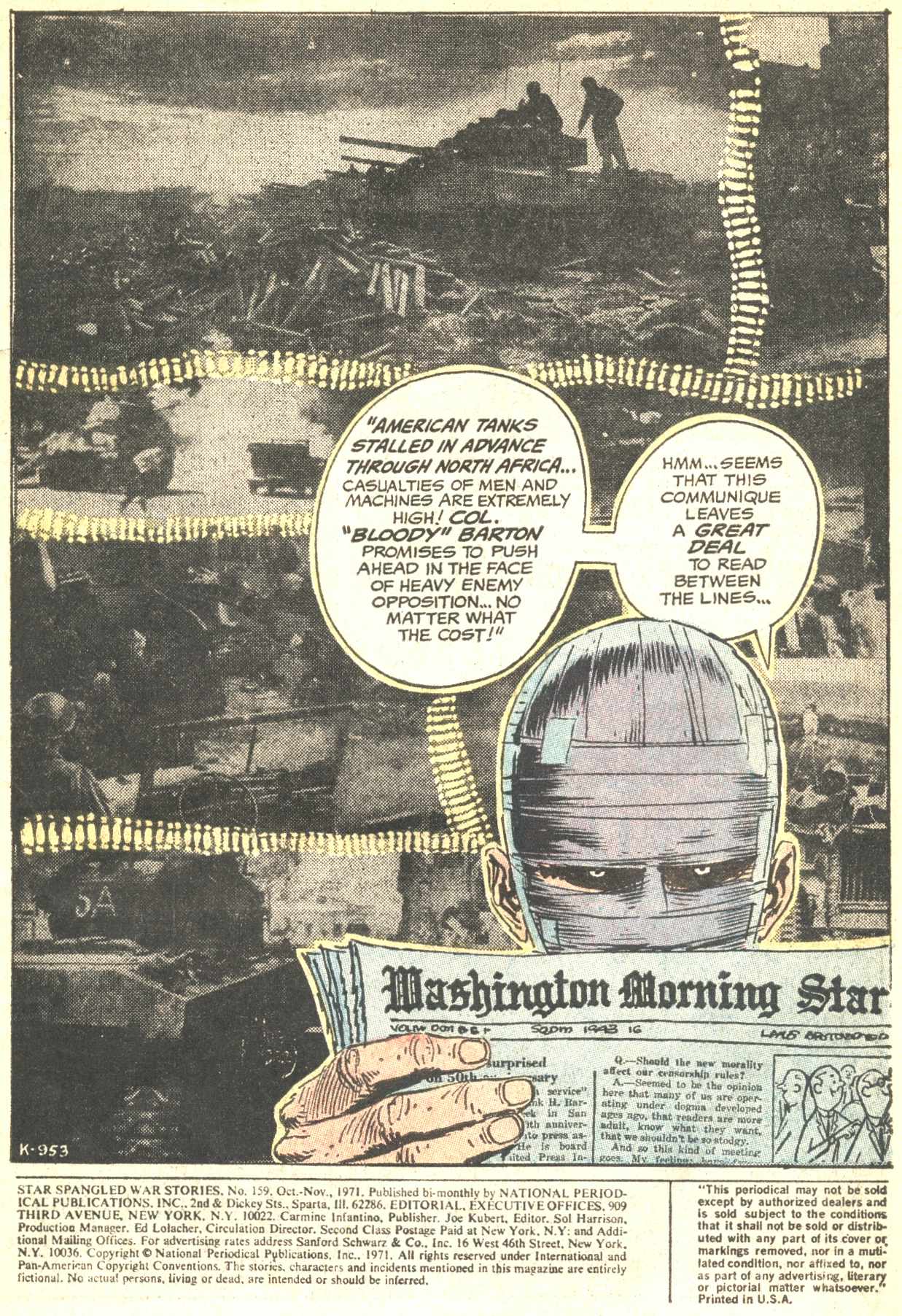 Read online Star Spangled War Stories (1952) comic -  Issue #159 - 2