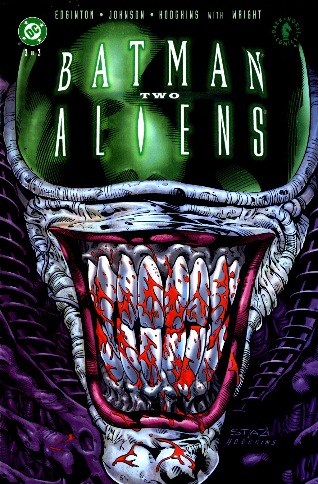Read online Batman/Aliens II comic -  Issue #3 - 1