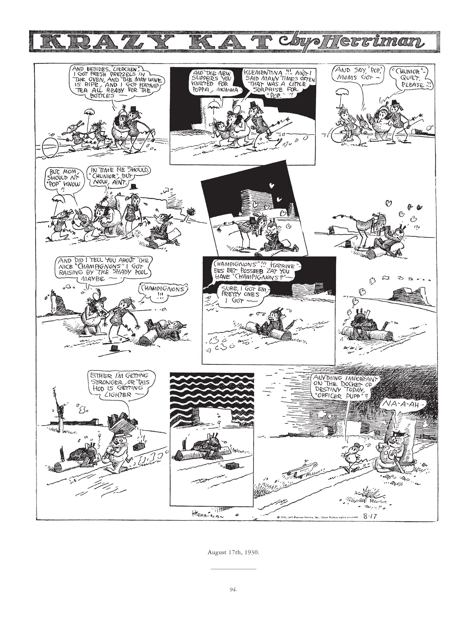 Read online Krazy & Ignatz comic -  Issue # TPB 6 - 92