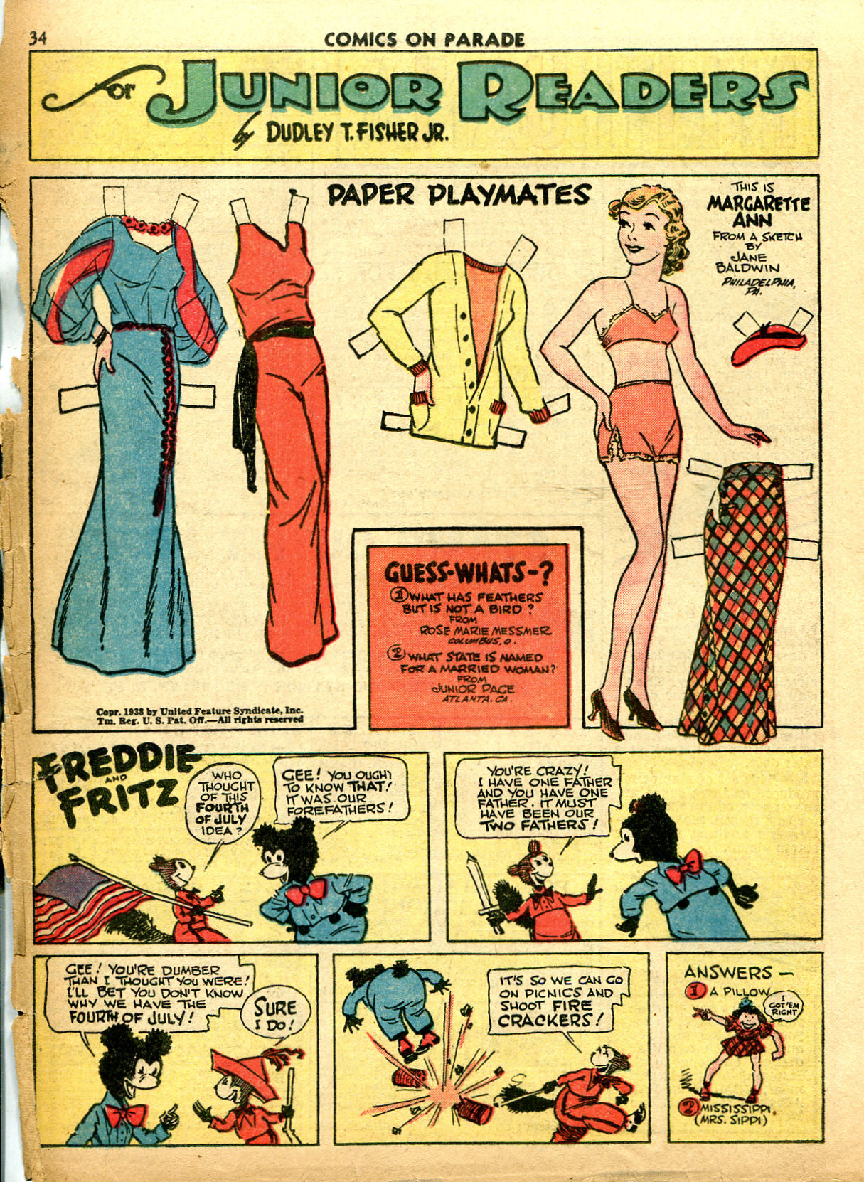 Read online Comics on Parade comic -  Issue #10 - 36