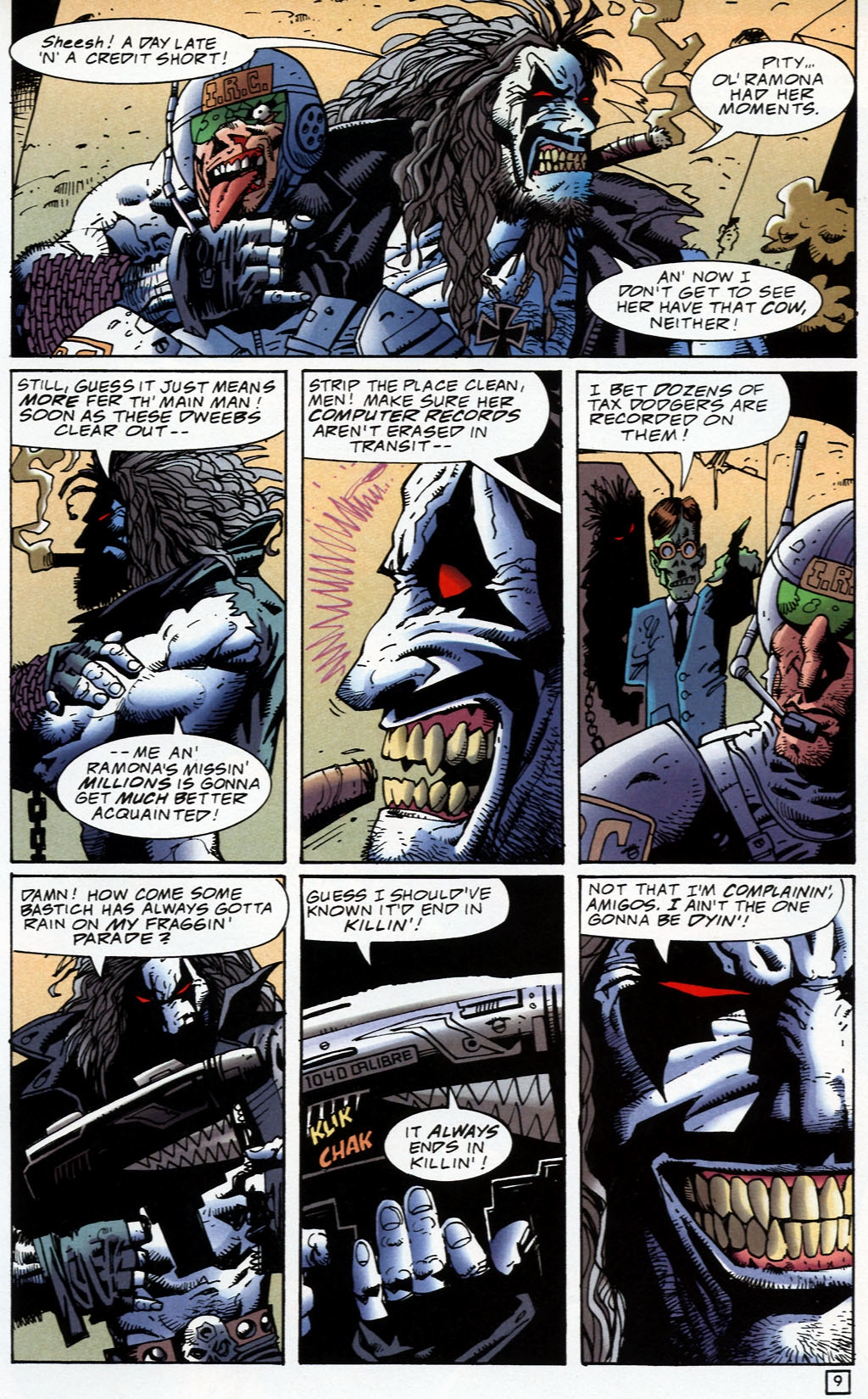 Read online Lobo: Death and Taxes comic -  Issue #4 - 10